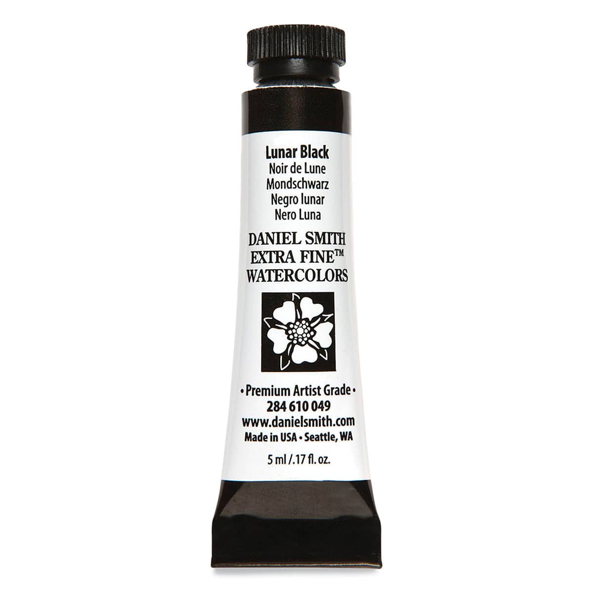 Daniel Smith Extra Fine Watercolor - Lunar Black, 5 ml Tube