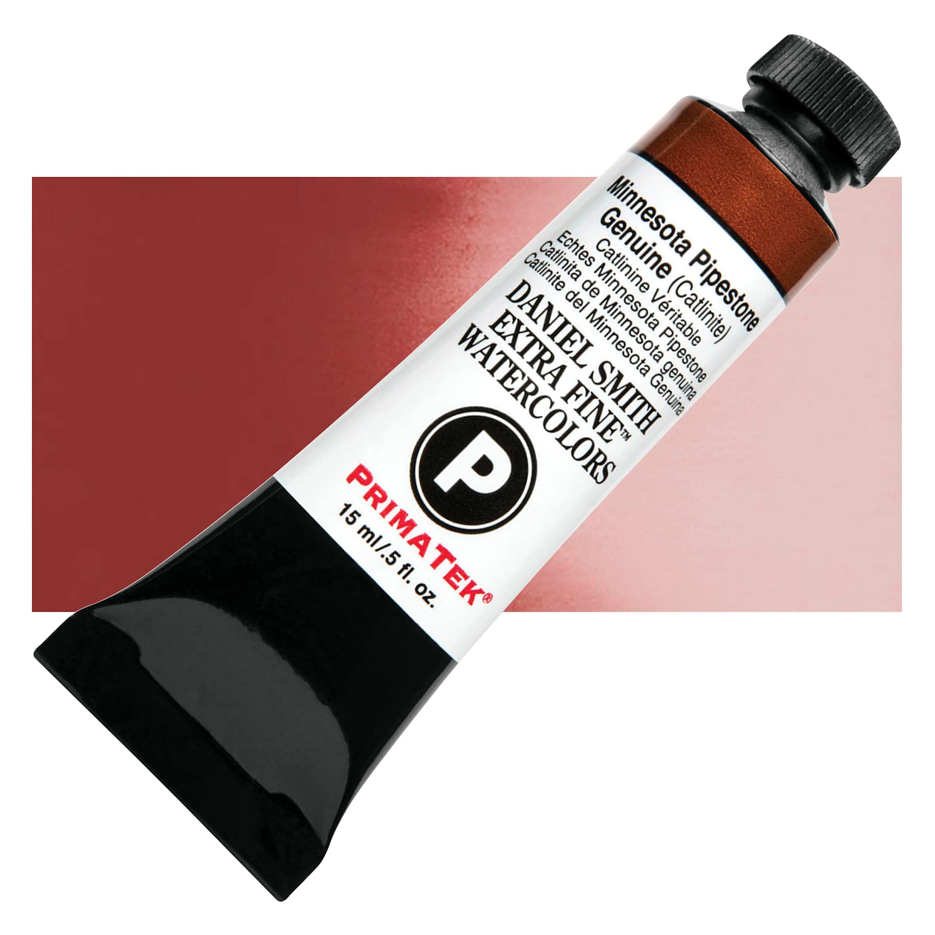 Daniel Smith Extra Fine Watercolor - PrimaTek, Minnesota Pipestone Genuine, 15 ml Tube and swatch