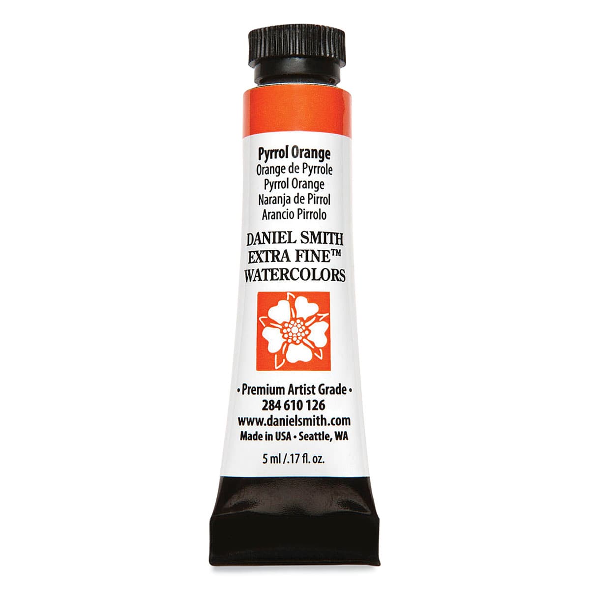 Daniel Smith Extra Fine Watercolor - Pyrrol Orange, 5 ml Tube