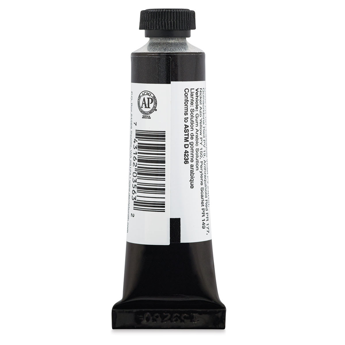 Daniel Smith Extra Fine Watercolor - McCracken Black, 15 ml Tube (Back)