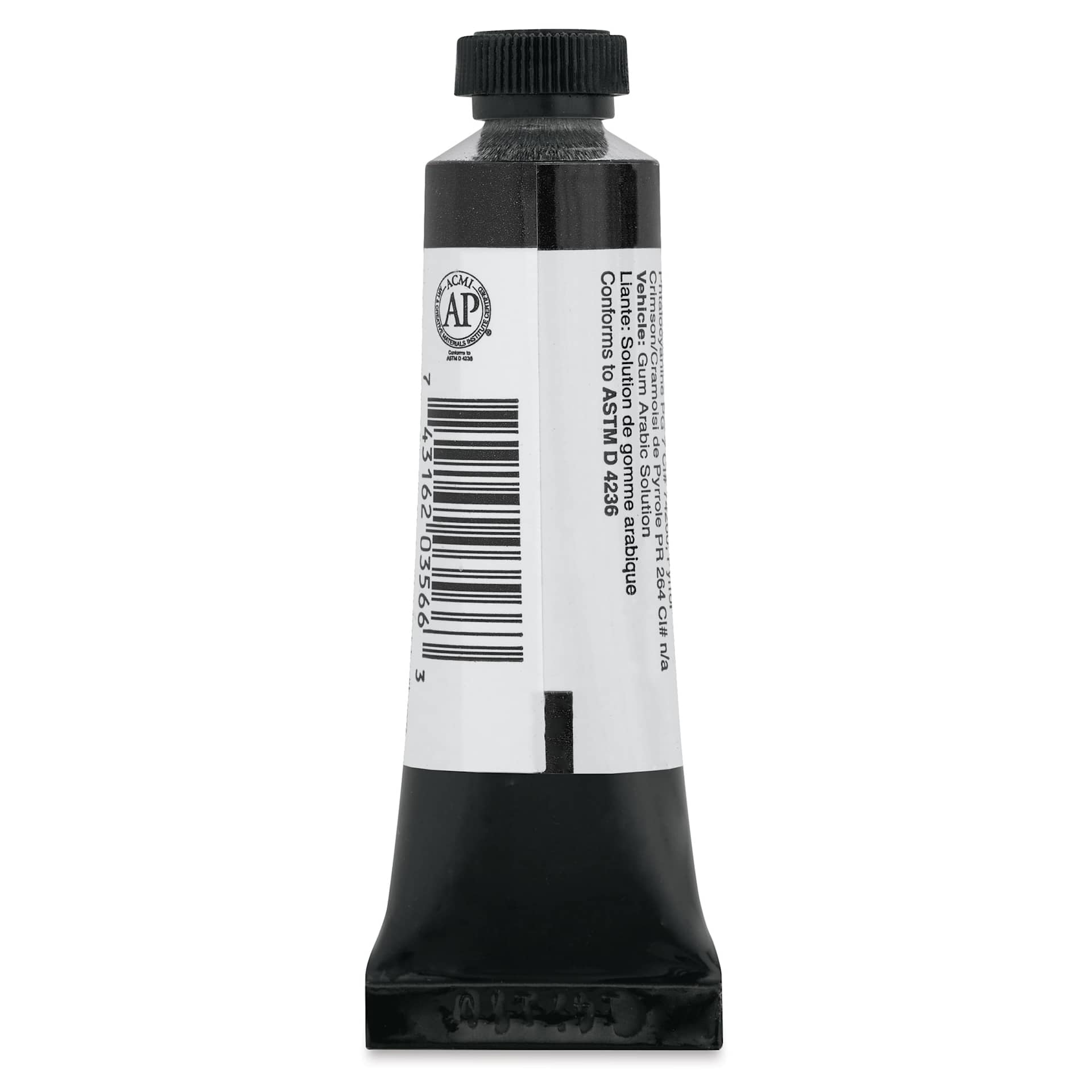 Daniel Smith Extra Fine Watercolor - Black (Red/Green), 15 ml Tube (back)