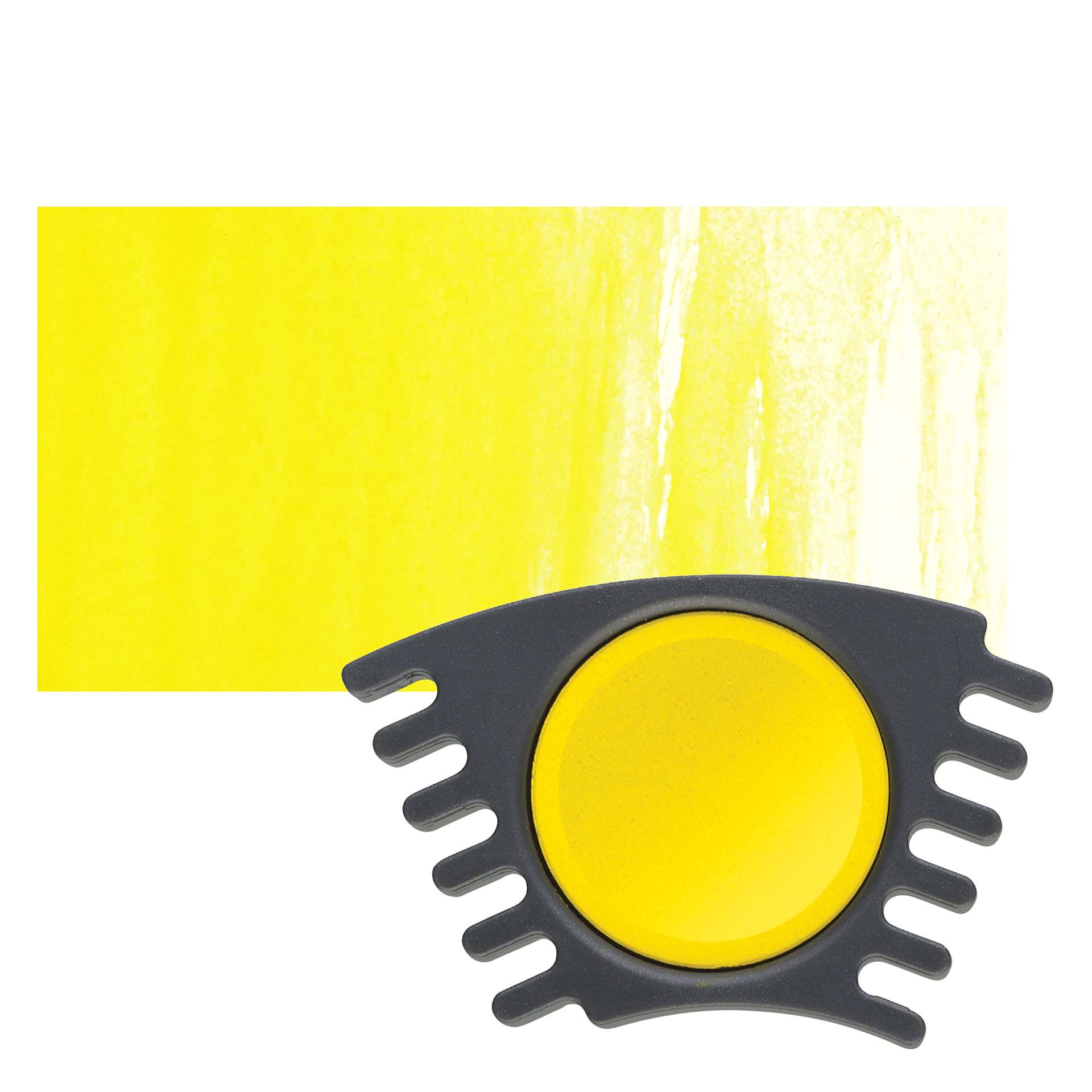Faber Castell Connector Watercolor Paints - Yellow Refill pan and swatch