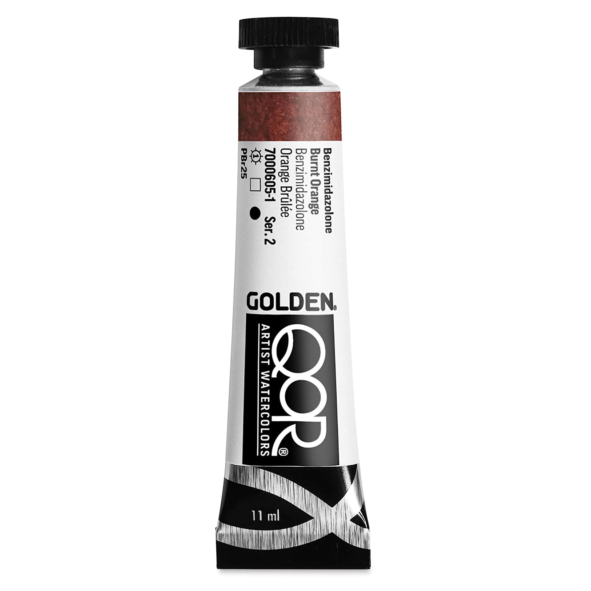 QoR Modern Watercolor - Benzimidazolone Burnt Orange, 11 ml tube