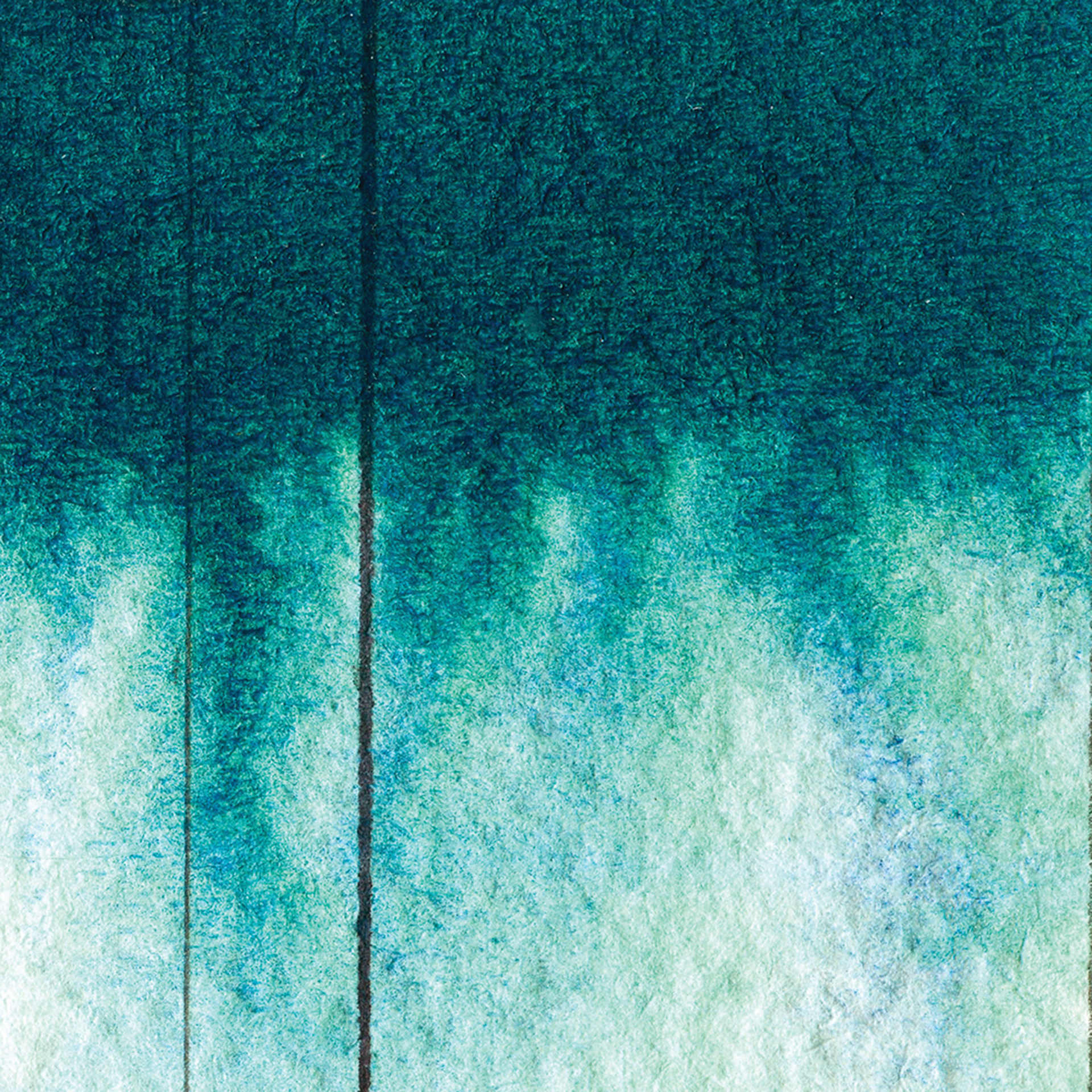 Sample of QoR Modern Watercolors - Ultramarine Turquoise to show the granulation