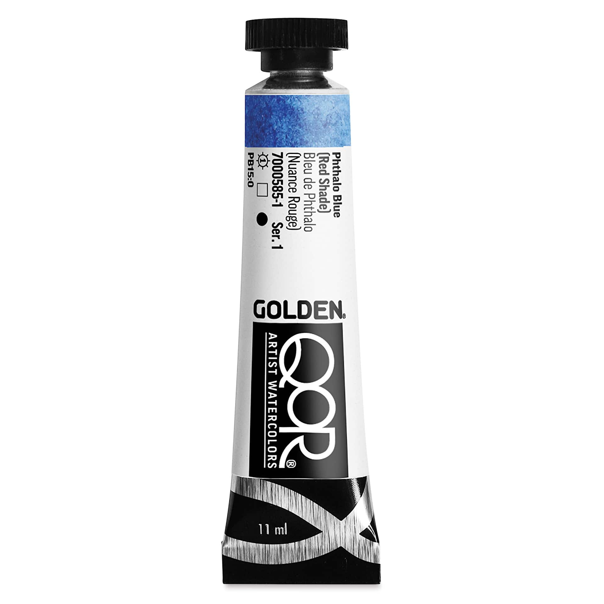 QoR Modern Watercolor - Phthalo Blue (Red Shade), 11 ml tube