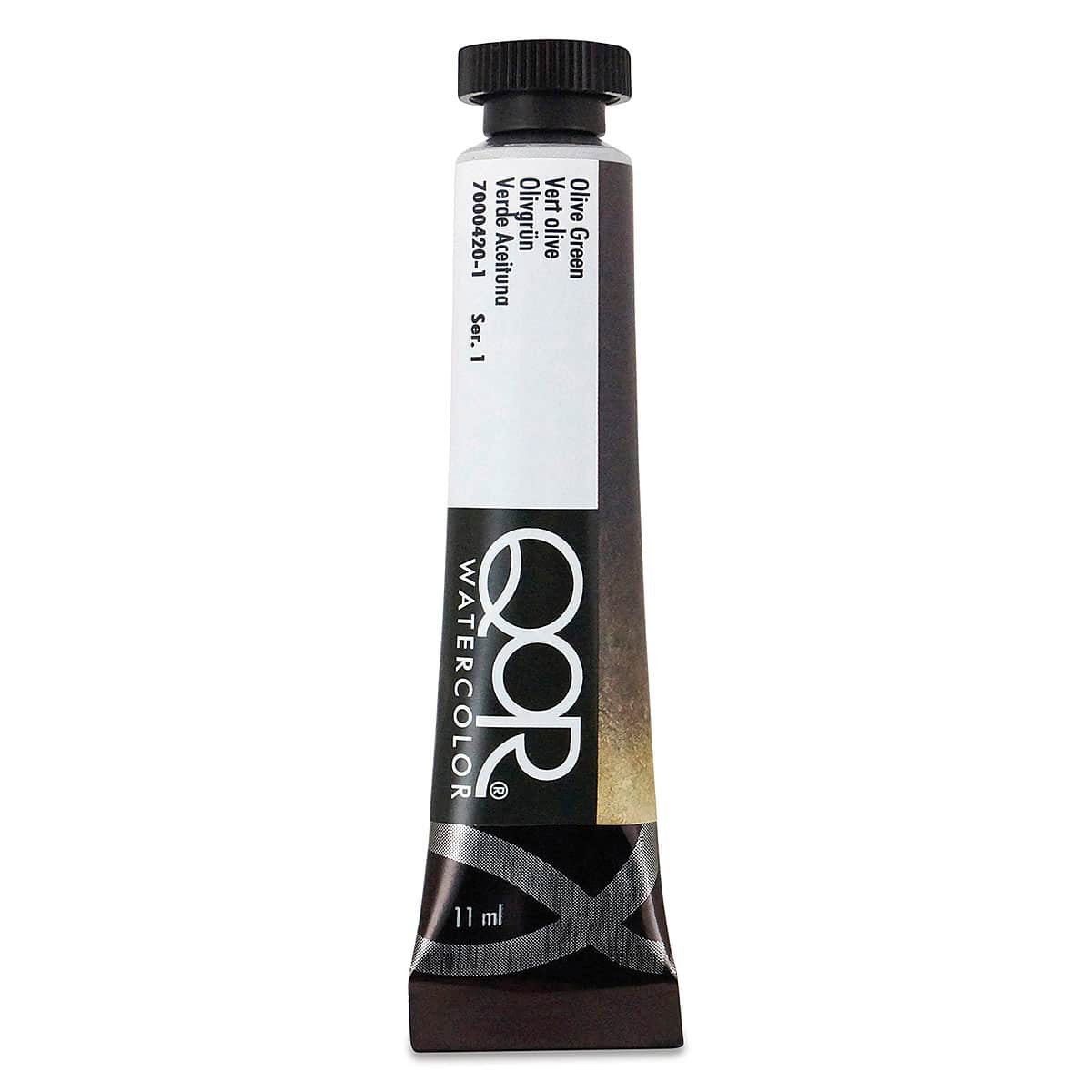QoR Modern Watercolors - Olive Green, 11 ml tube