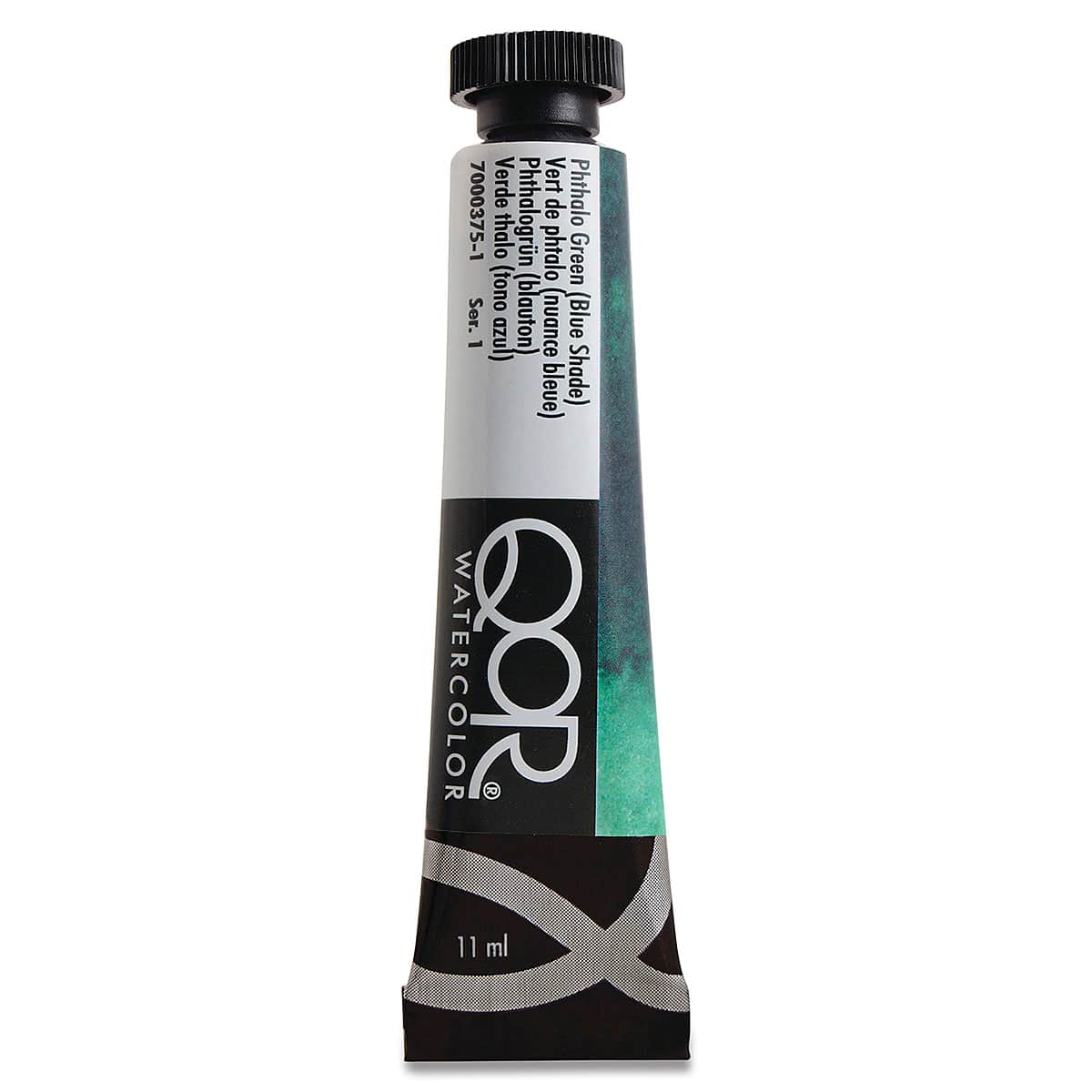 QoR Modern Watercolors - Phthalo Green (Blue Shade), 11 ml tube