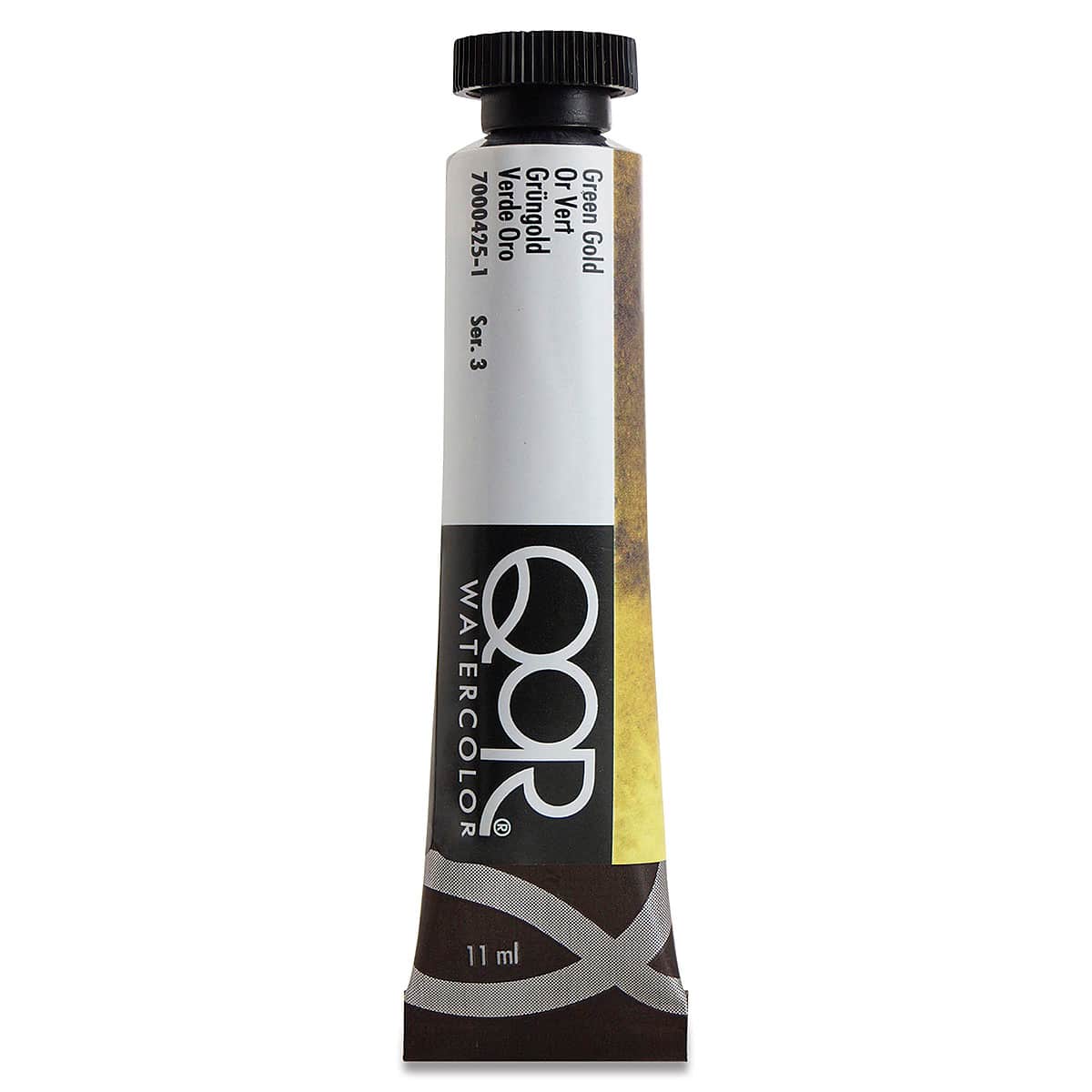 QoR Modern Watercolors - Green Gold, 11 ml tube