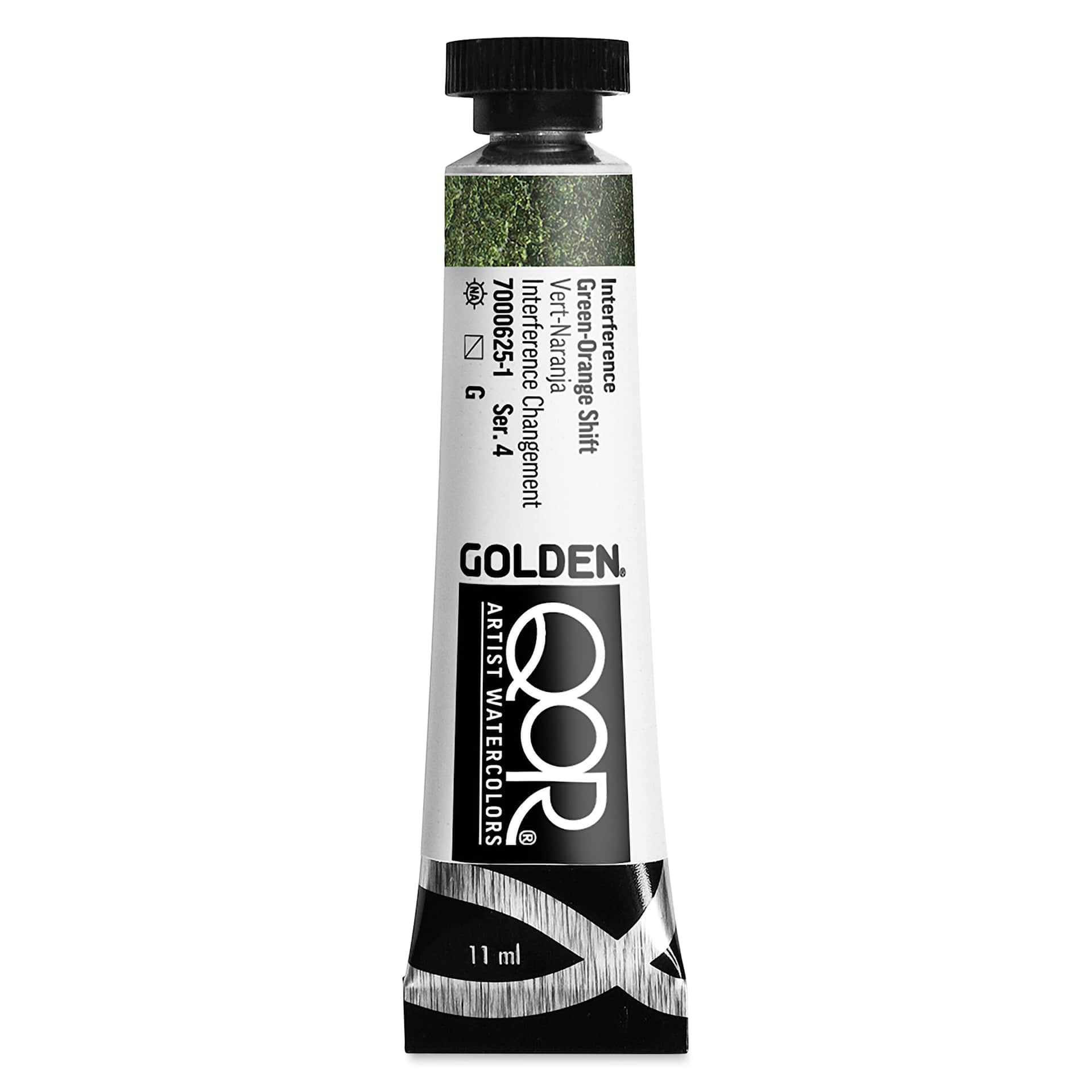 QoR Modern Watercolor - Interference Green-Orange Shift, 11 ml tube