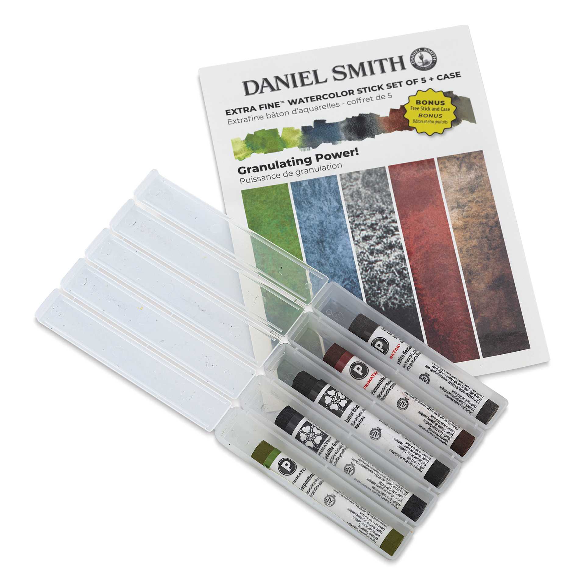 Daniel Smith Watercolor Sticks - Granulating Power, Set of 5