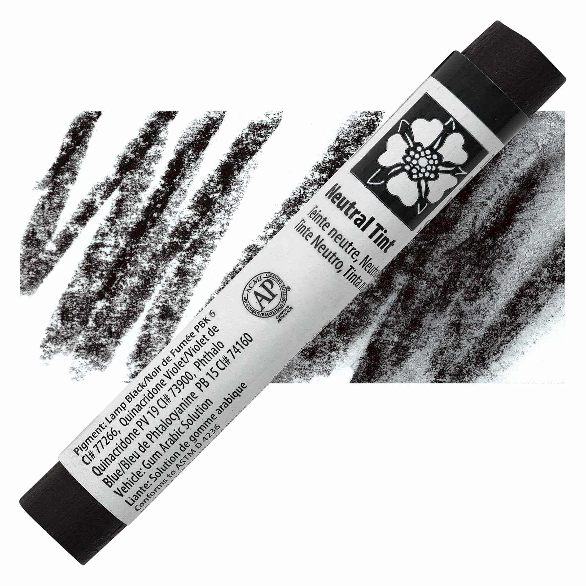 Daniel Smith Watercolor Stick - Neutral Tint stick and swatch