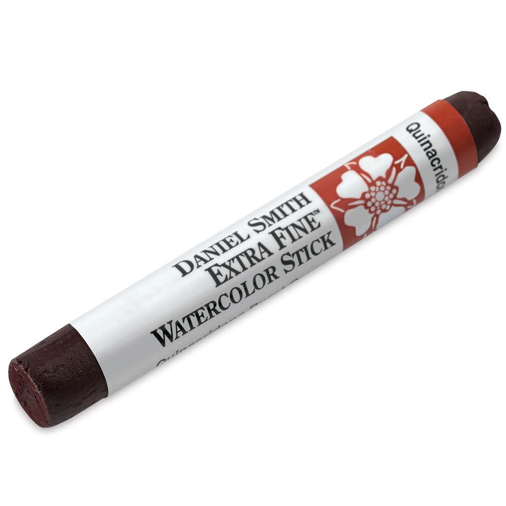 Daniel Smith Extra Fine Watercolor Sticks - Single Burnt Orange Stick at angle
