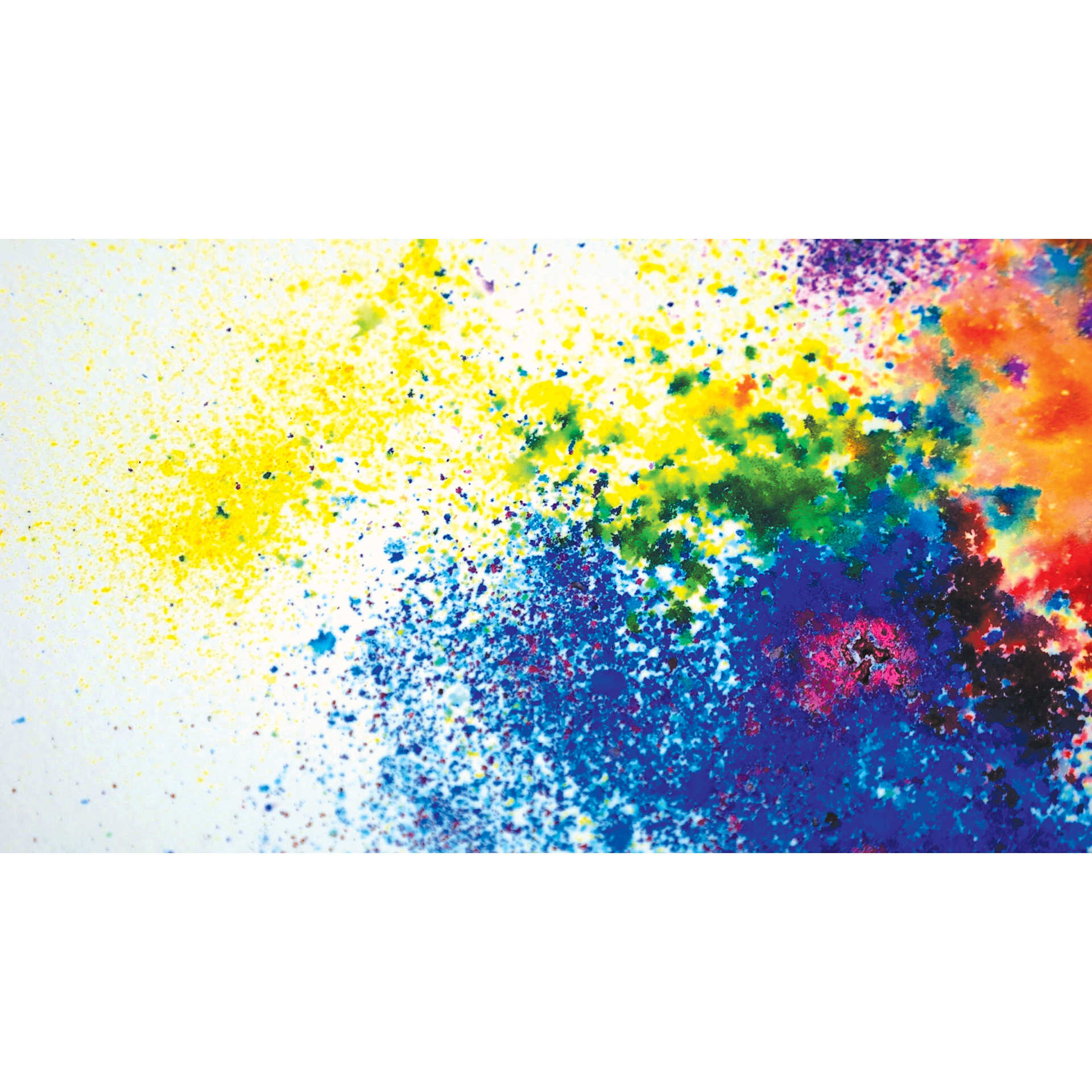 Color Burst Watercolor Powder Sets, multiple color splatters