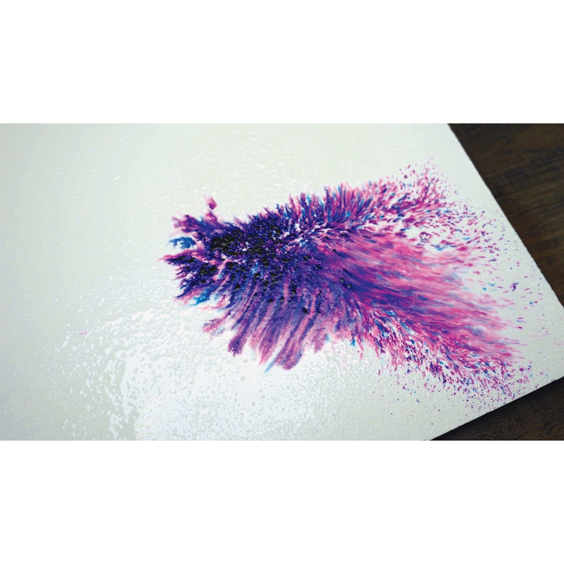 Color Burst Watercolor Powder Sets, purple and blue splatter
