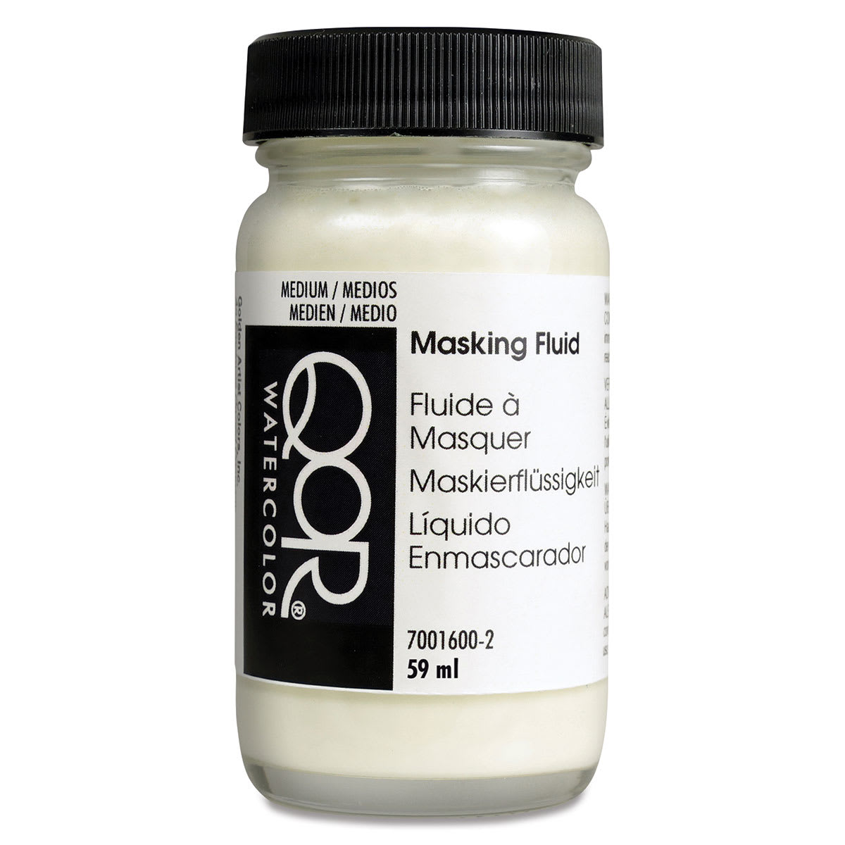 QoR Masking Fluid - Front of 2 oz bottle
QoR Masking Fluid - Front of 2 oz bottle