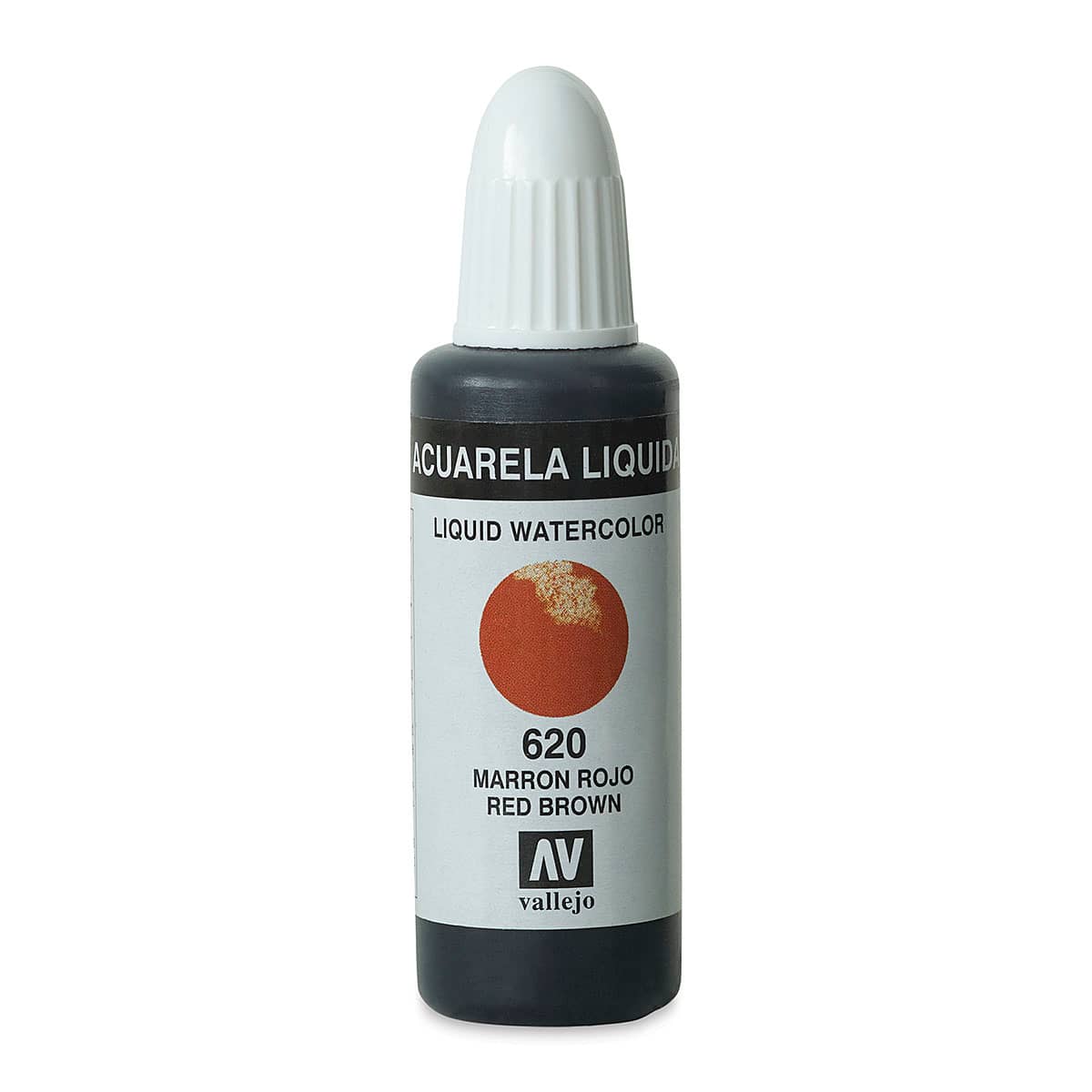 Vallejo Liquid Watercolor - Red Brown, 32 ml