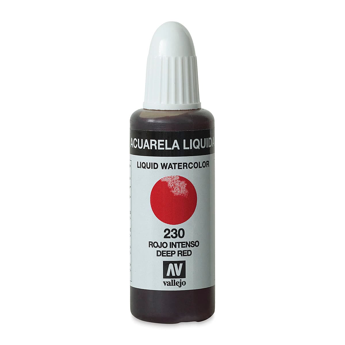 Vallejo Liquid Watercolor - Deep Red, 32 ml