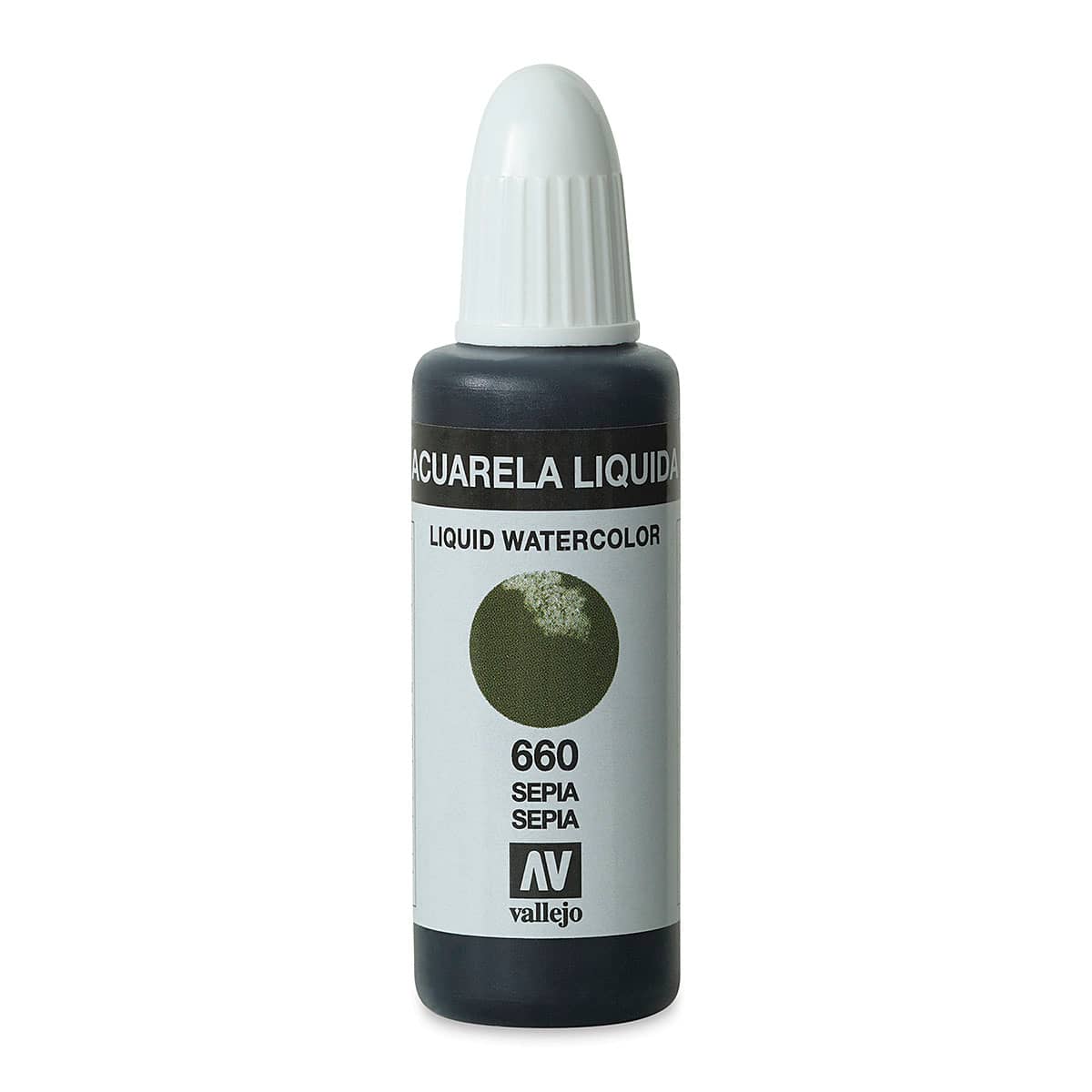Vallejo Liquid Watercolor - Sepia, 32 ml