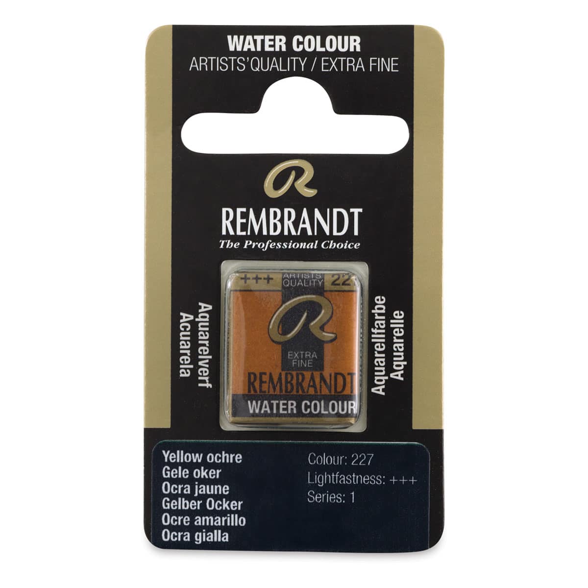 Rembrandt Watercolor Half Pan - Yellow Ochre