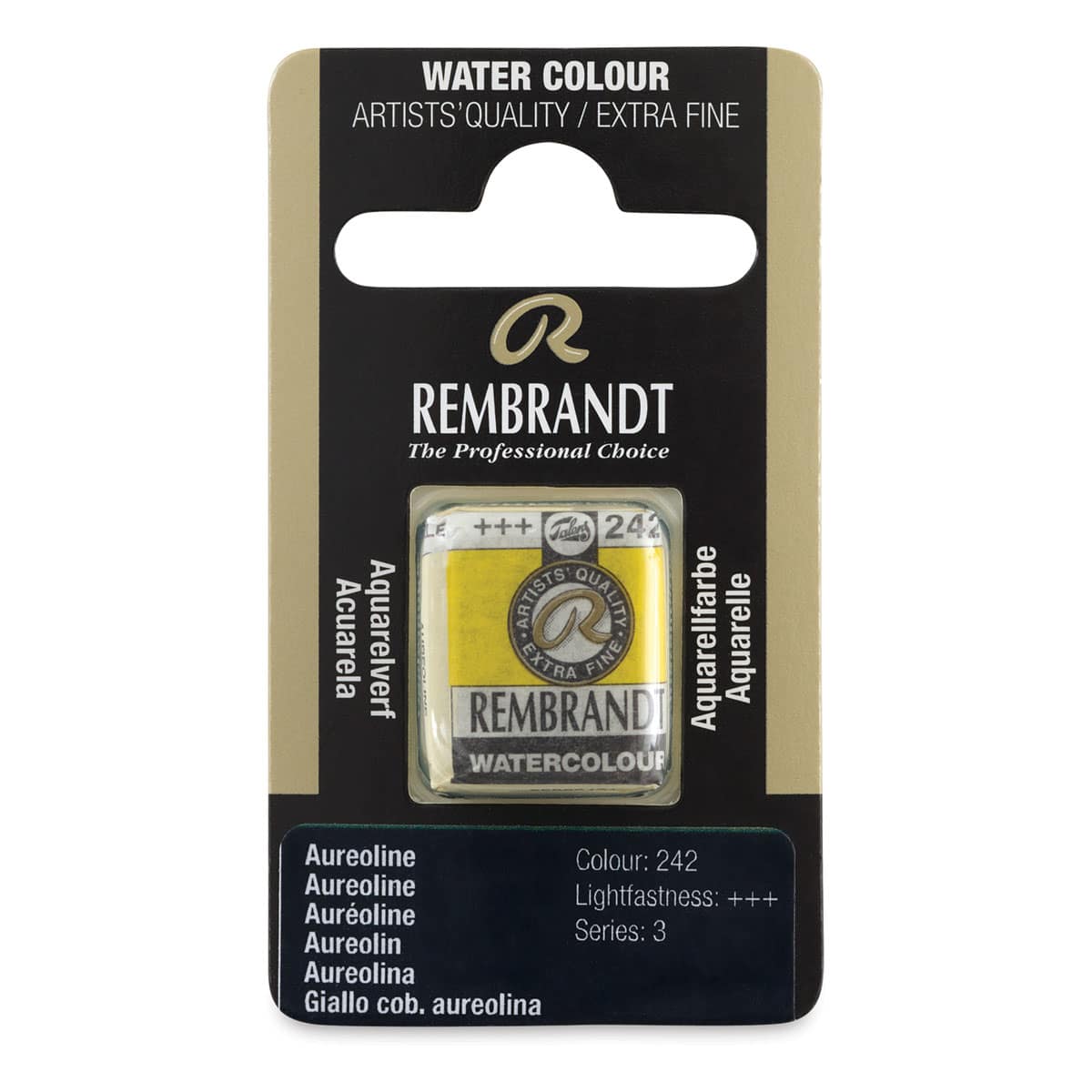 Rembrandt Watercolor Half Pan - Aureoline