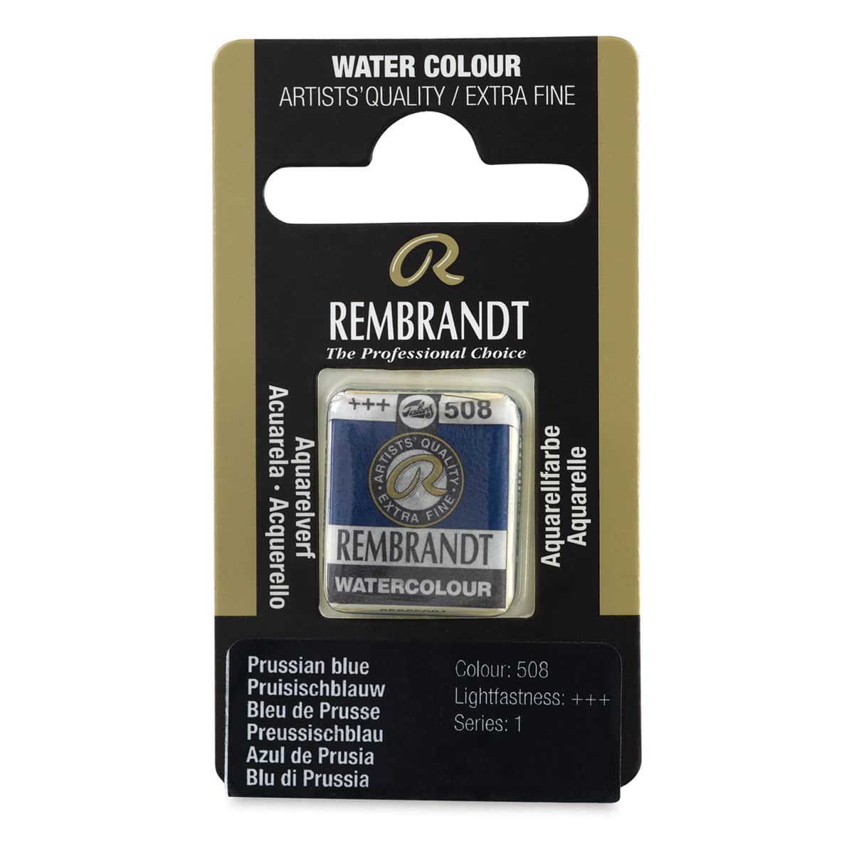 Rembrandt Watercolor Half Pan - Prussian Blue