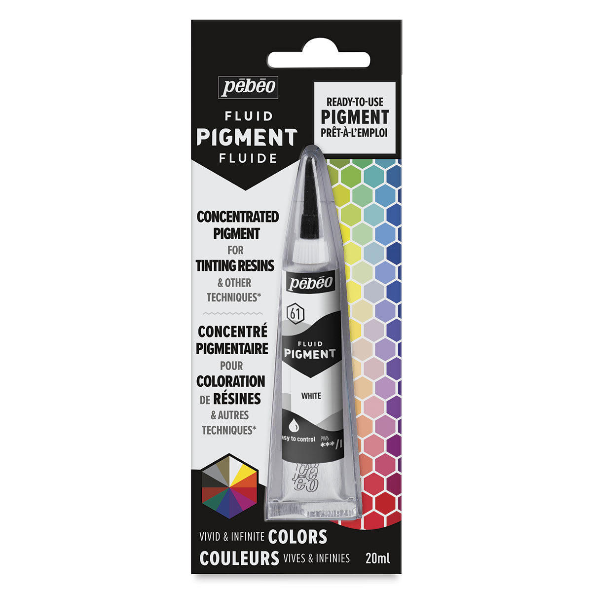 Pebeo Fluid Pigments - White, 20 ml, Tube
