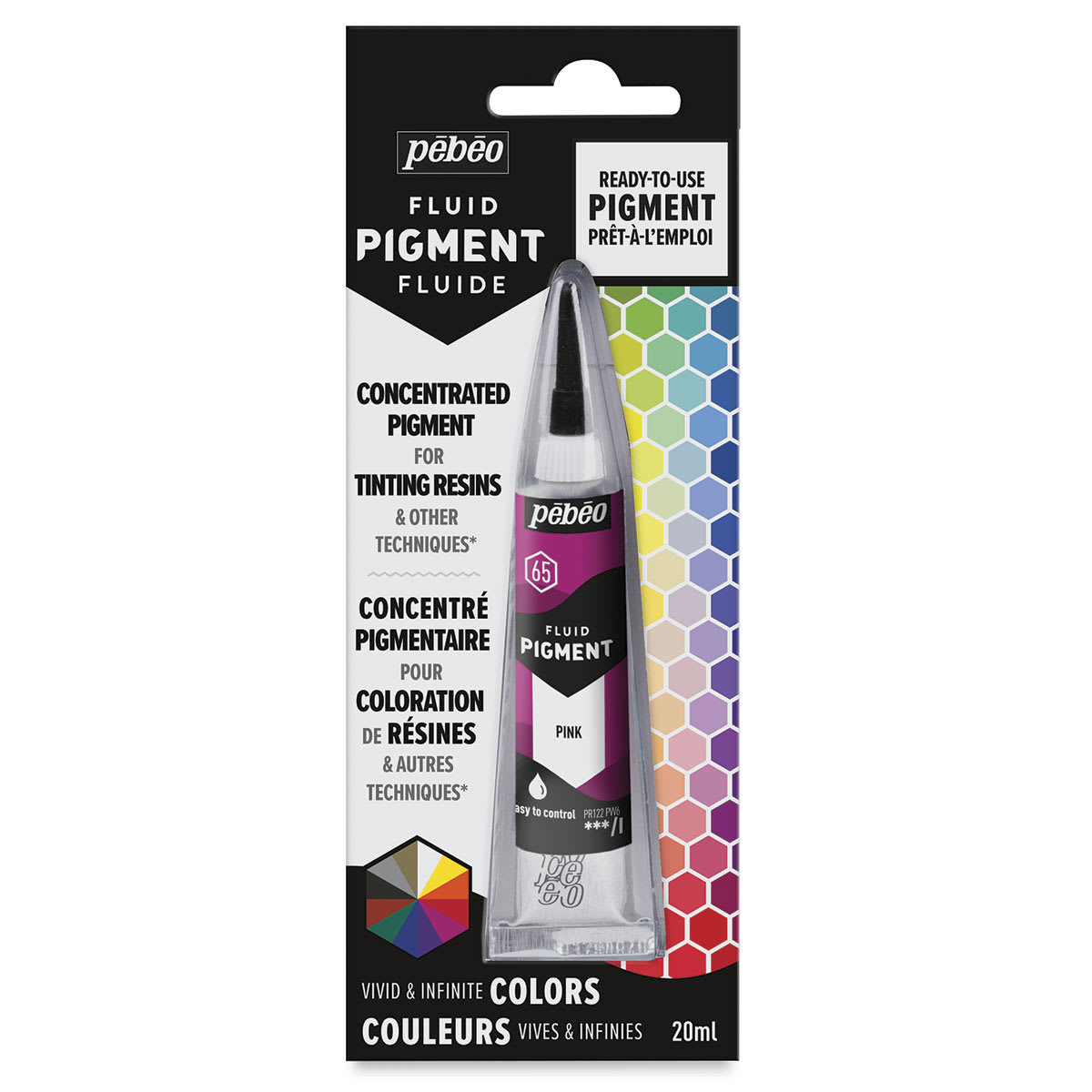 Pebeo Fluid Pigments - Pink, 20 ml, Tube