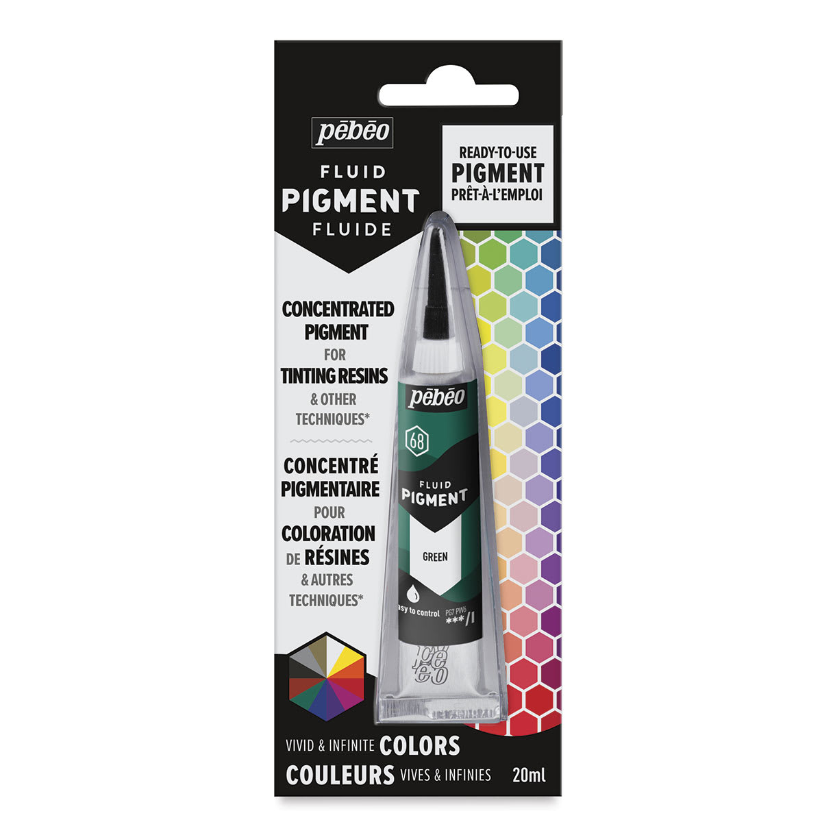 Pebeo Fluid Pigments - Green, 20 ml, Tube