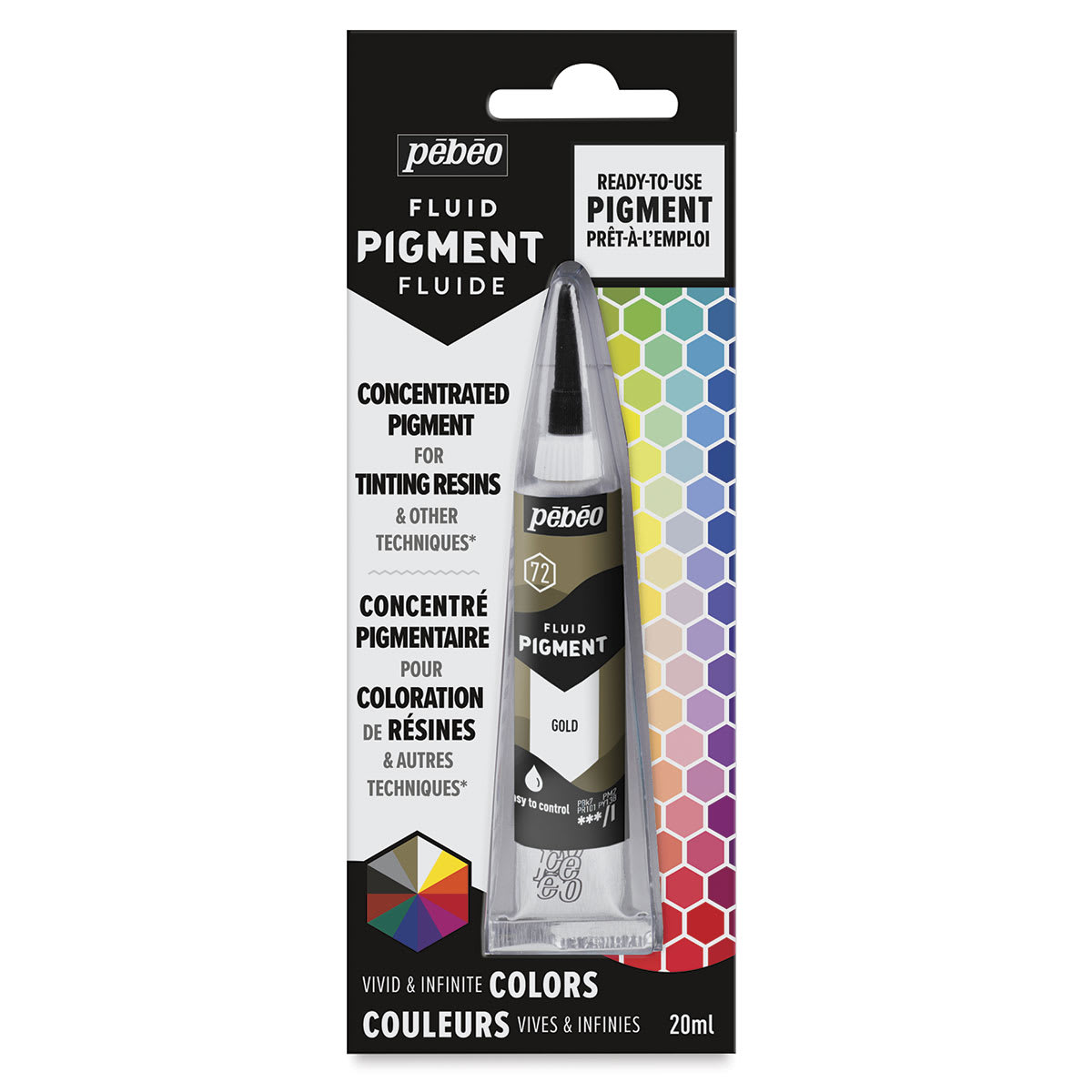 Pebeo Fluid Pigments - Gold, 20 ml, Tube