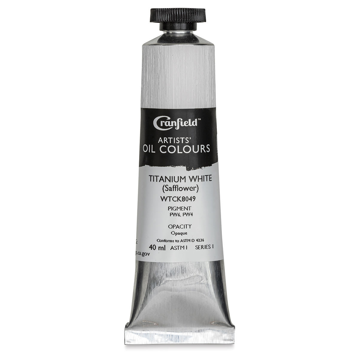 Cranfield Artists' Oils - Titanium White (Safflower), 40 ml, Tube