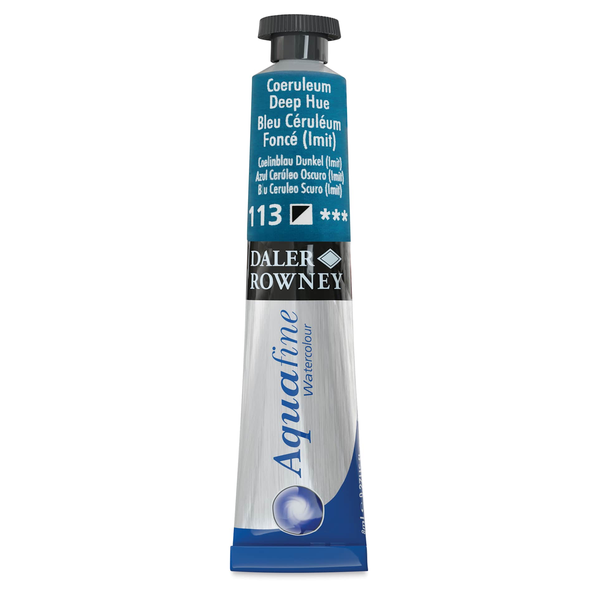 Daler-Rowney Aquafine Watercolor - Coeruleum Deep Hue, 8 ml Tube
