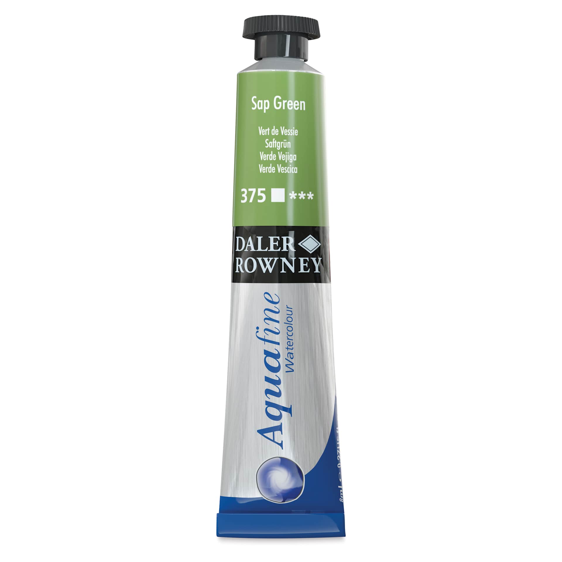 Daler-Rowney Aquafine Watercolors and Sets - Sap Green, 8 ml, Tube