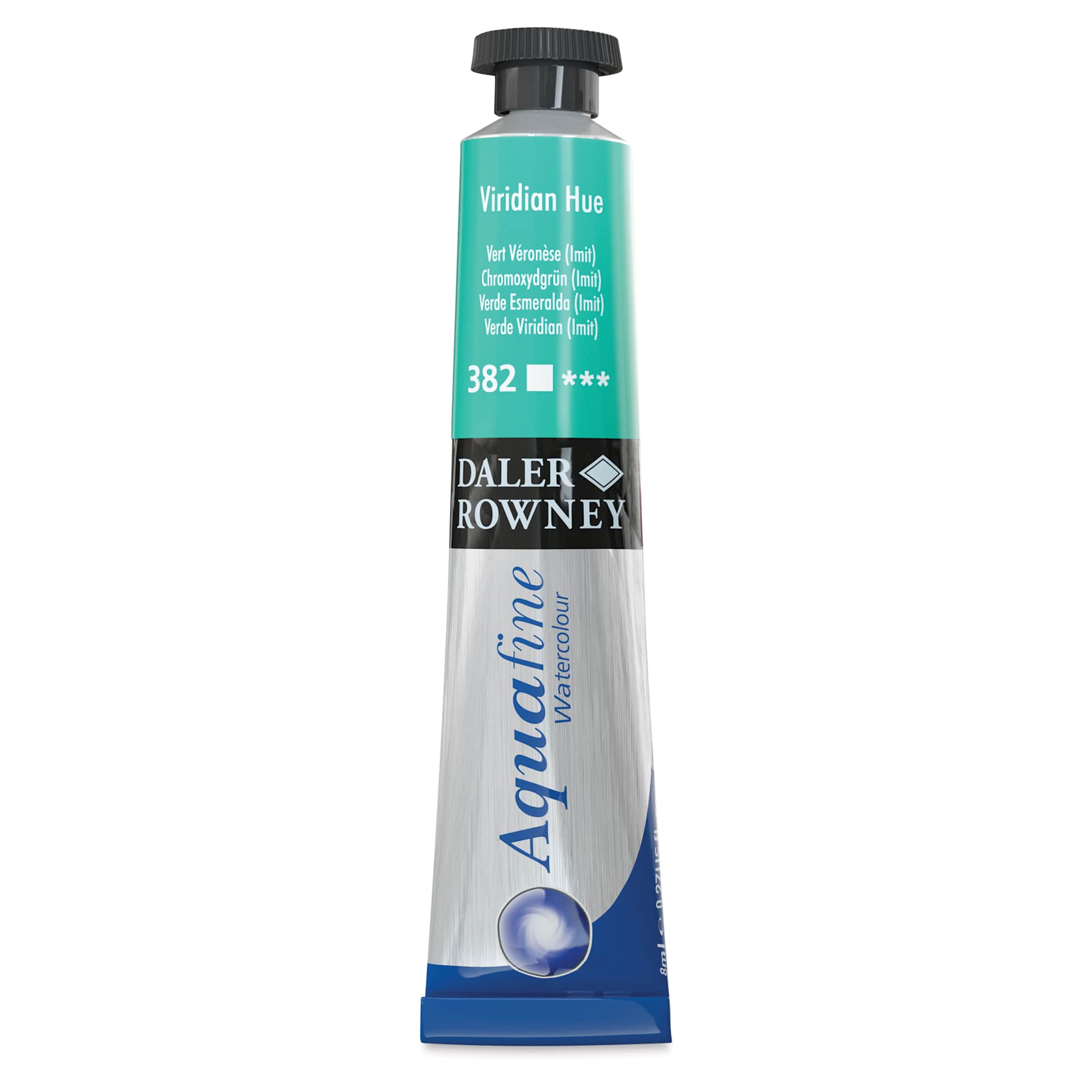 Daler-Rowney Aquafine Watercolors and Sets - Viridian Hue, 8 ml, Tube