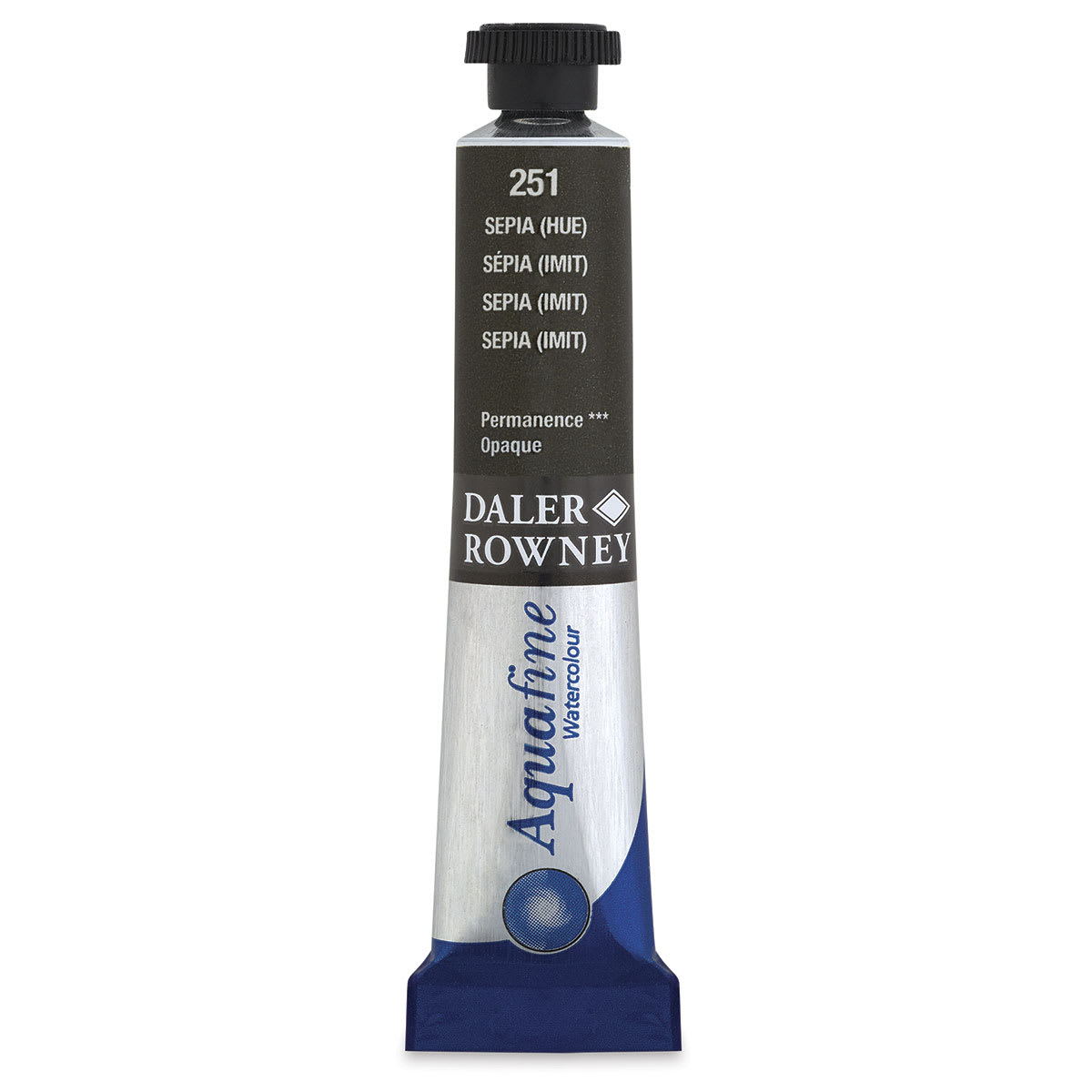 Daler-Rowney Aquafine Watercolors and Sets - Sepia Hue, 8 ml, Tube