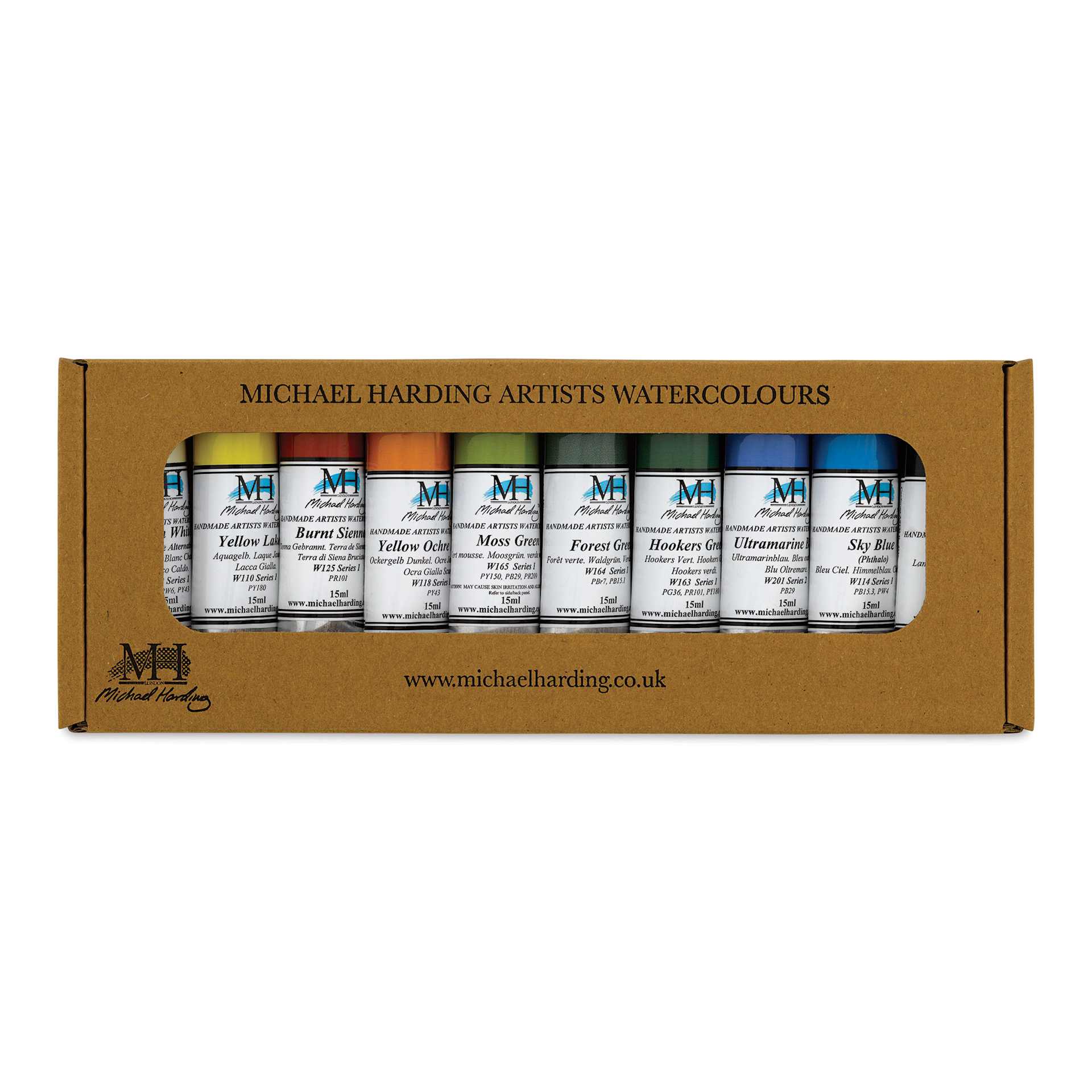 Michael Harding Artists Watercolors - Traditional English Landscape, Set of 10, 15 ml