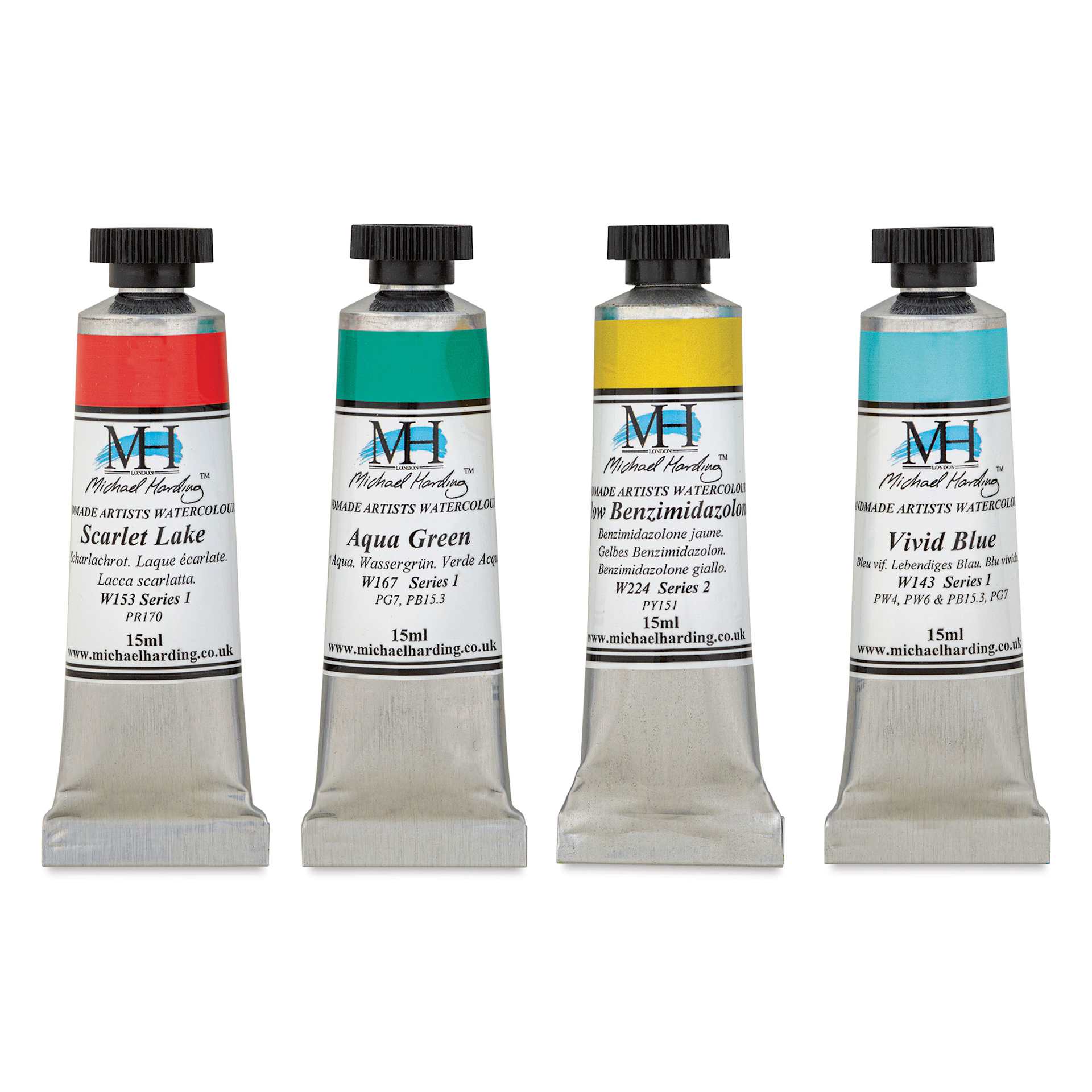 Michael Harding Artists Watercolors - MH Introductory, Set of 4, 15 ml