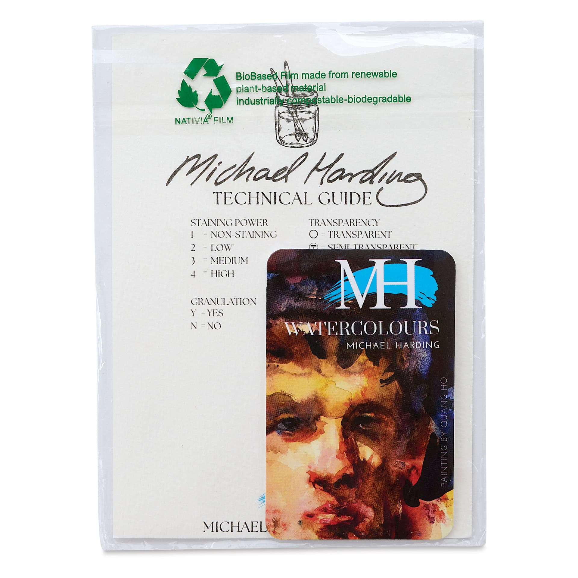 Michael Harding Artists Watercolor - Dot Card, 4 Colors, Intro front of packaging