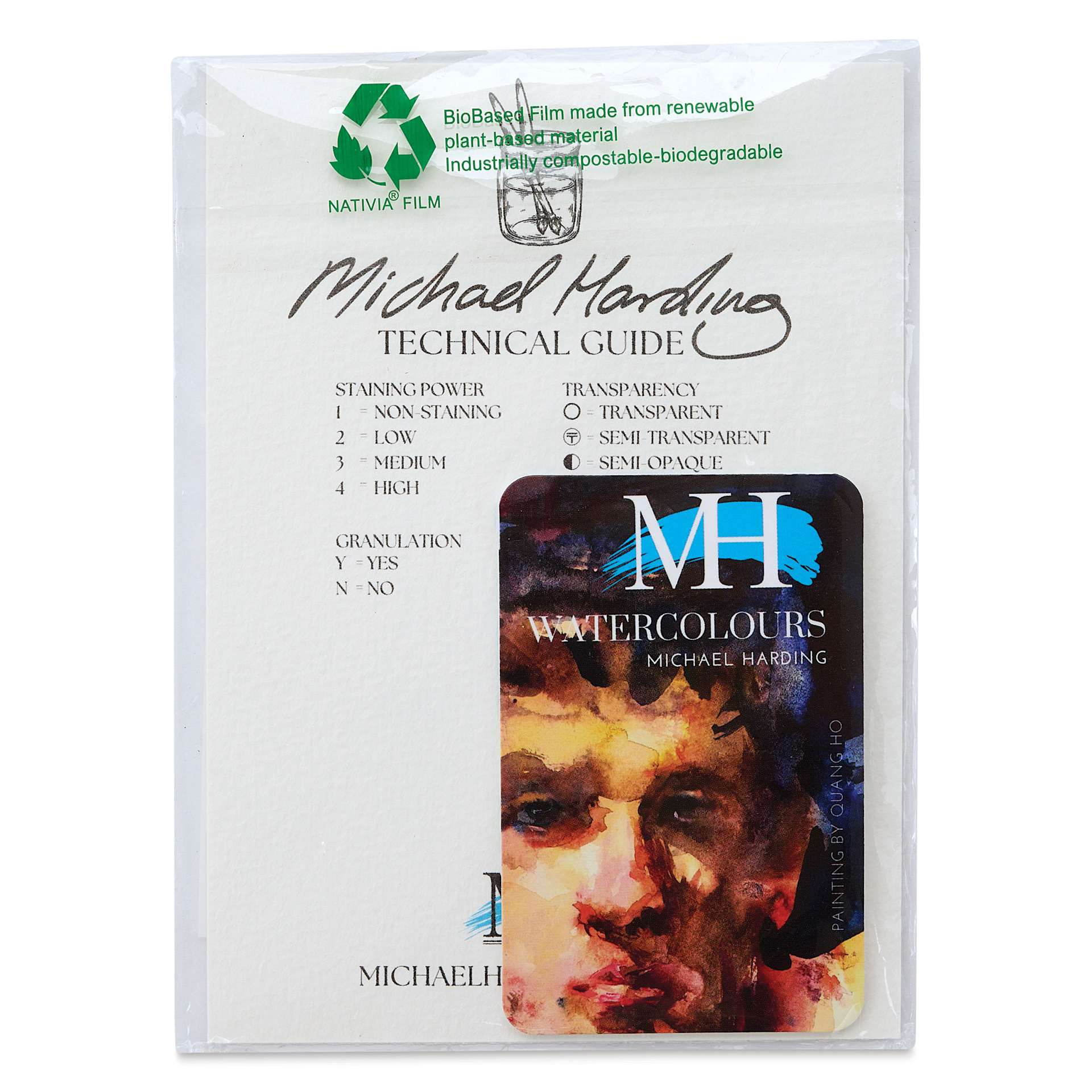 Michael Harding Artists Watercolor - Dot Card, 6 Colors, Ocean Shore in packaging
