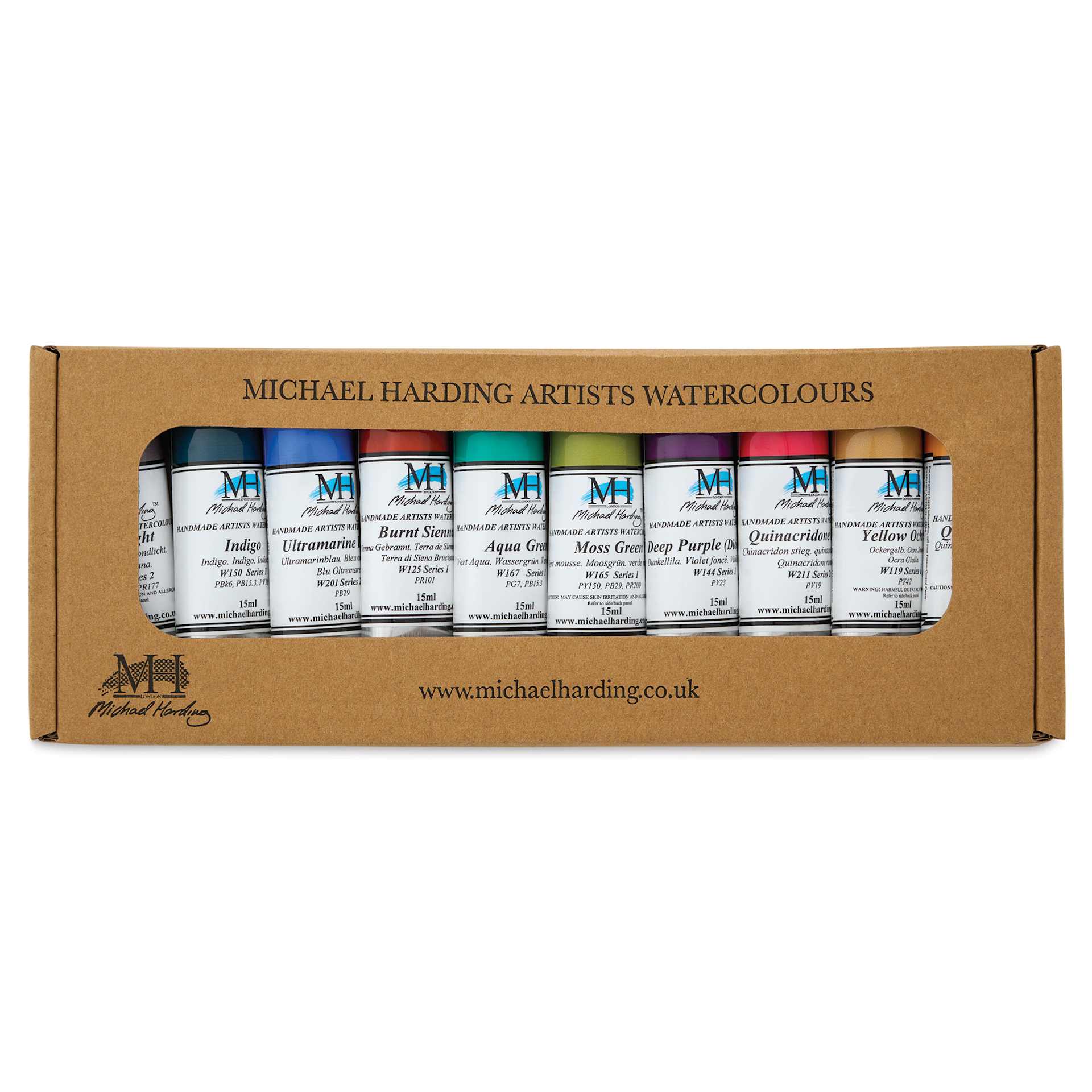 Michael Harding Artists Watercolors - Set of 10, South African Landscape, 15 ml front of package