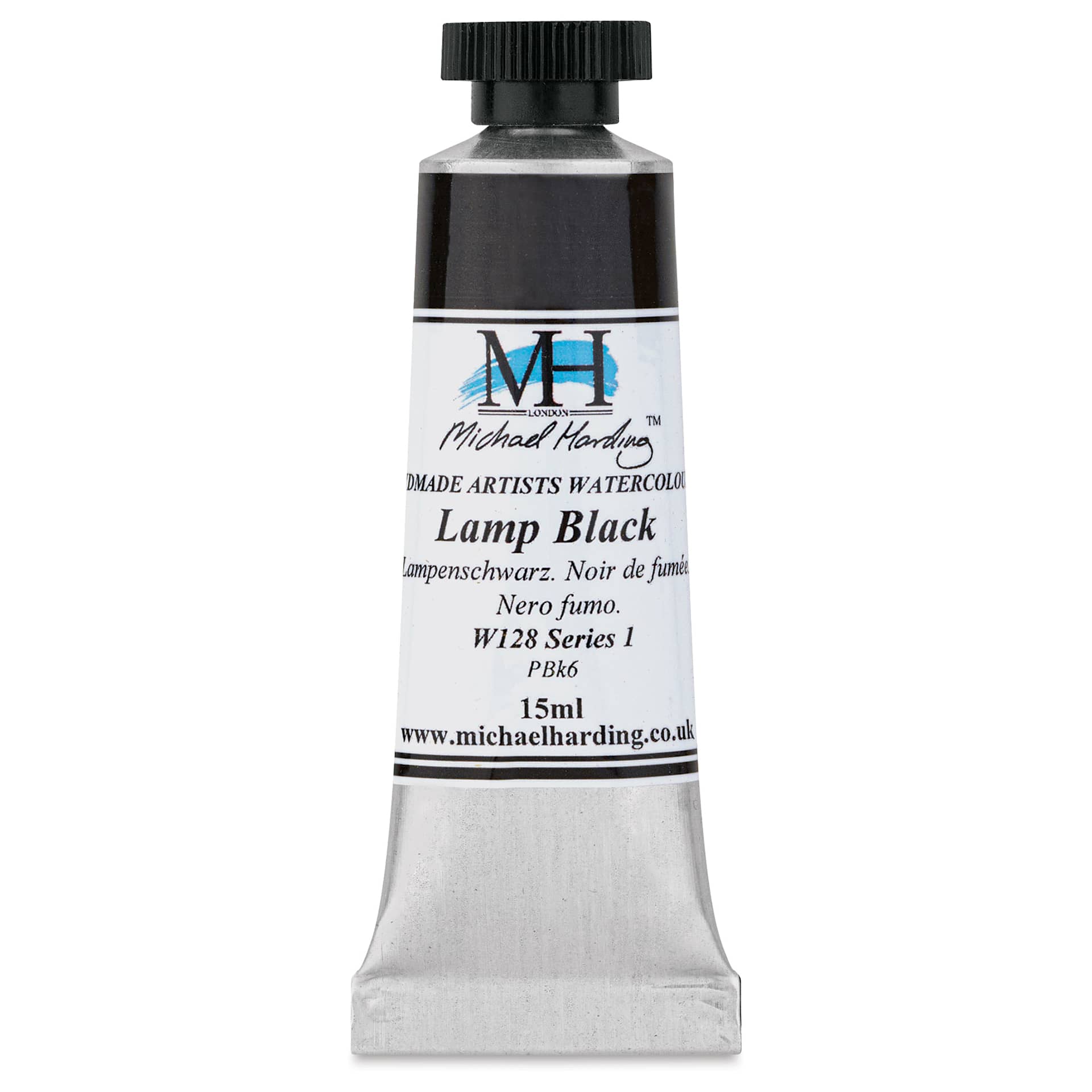 Michael Harding Artists Watercolor - Lamp Black, 15 ml