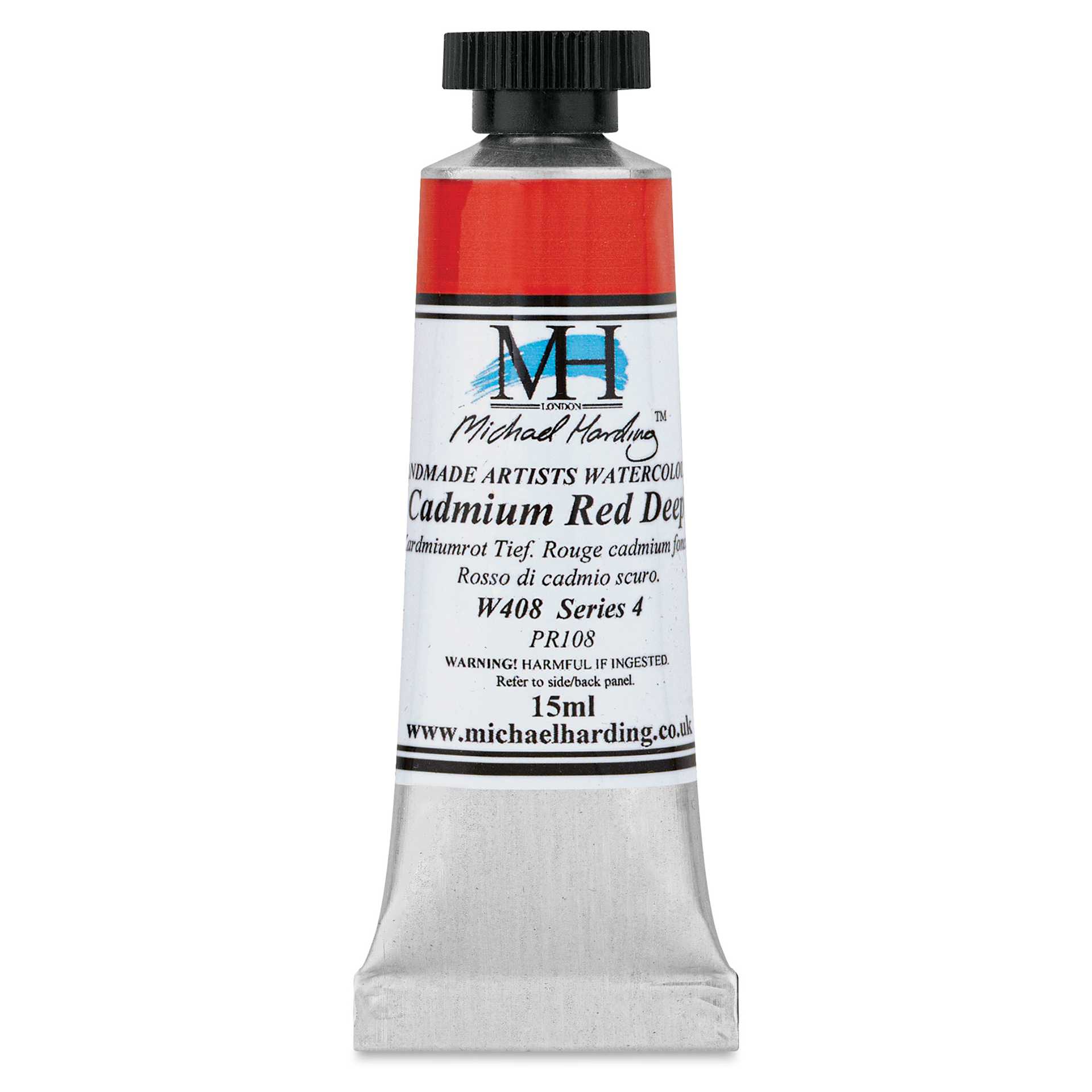 Michael Harding Artists Watercolor - Cadmium Red Deep, 15 ml