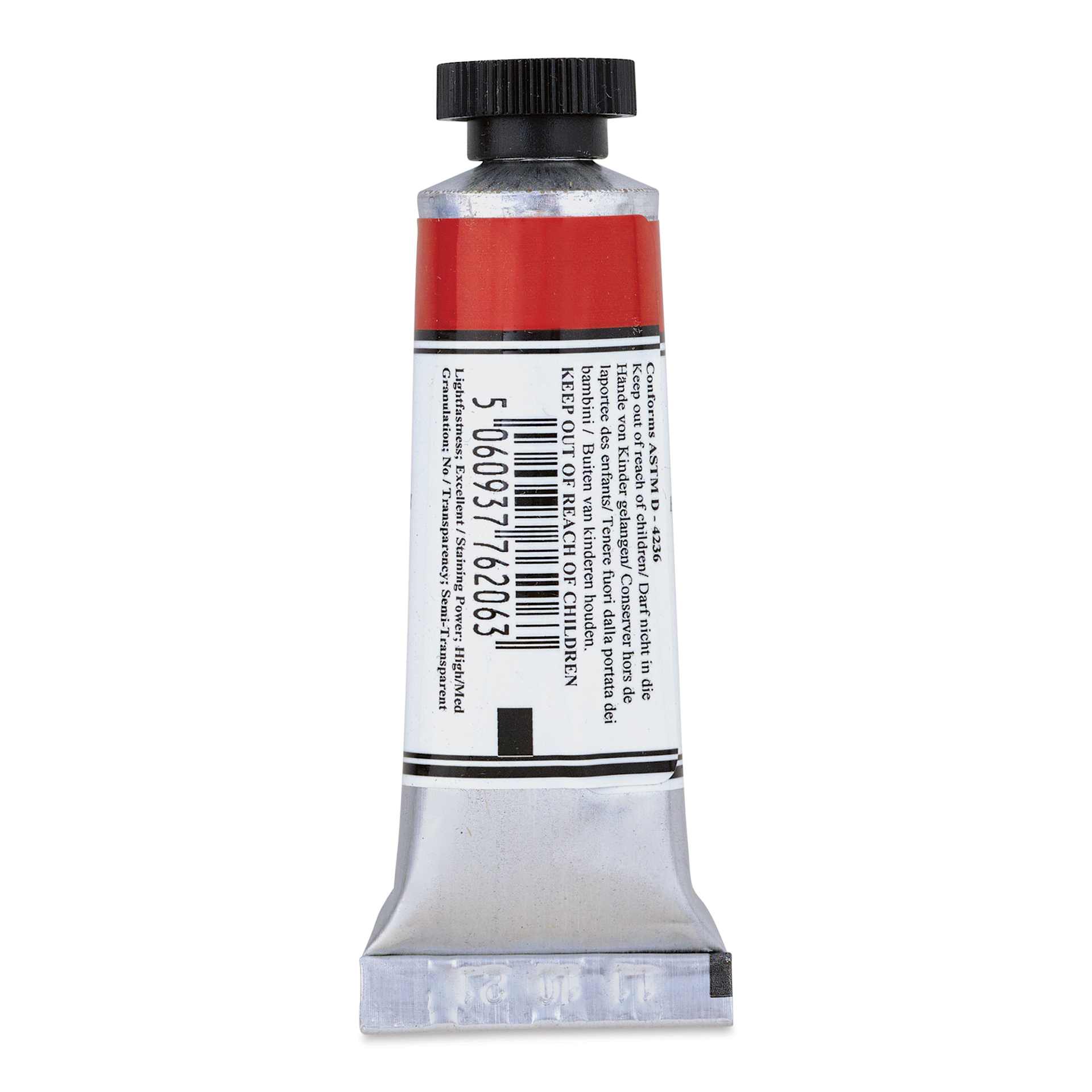 Michael Harding Artists Watercolor - Pyrrole Crimson, 15 ml back