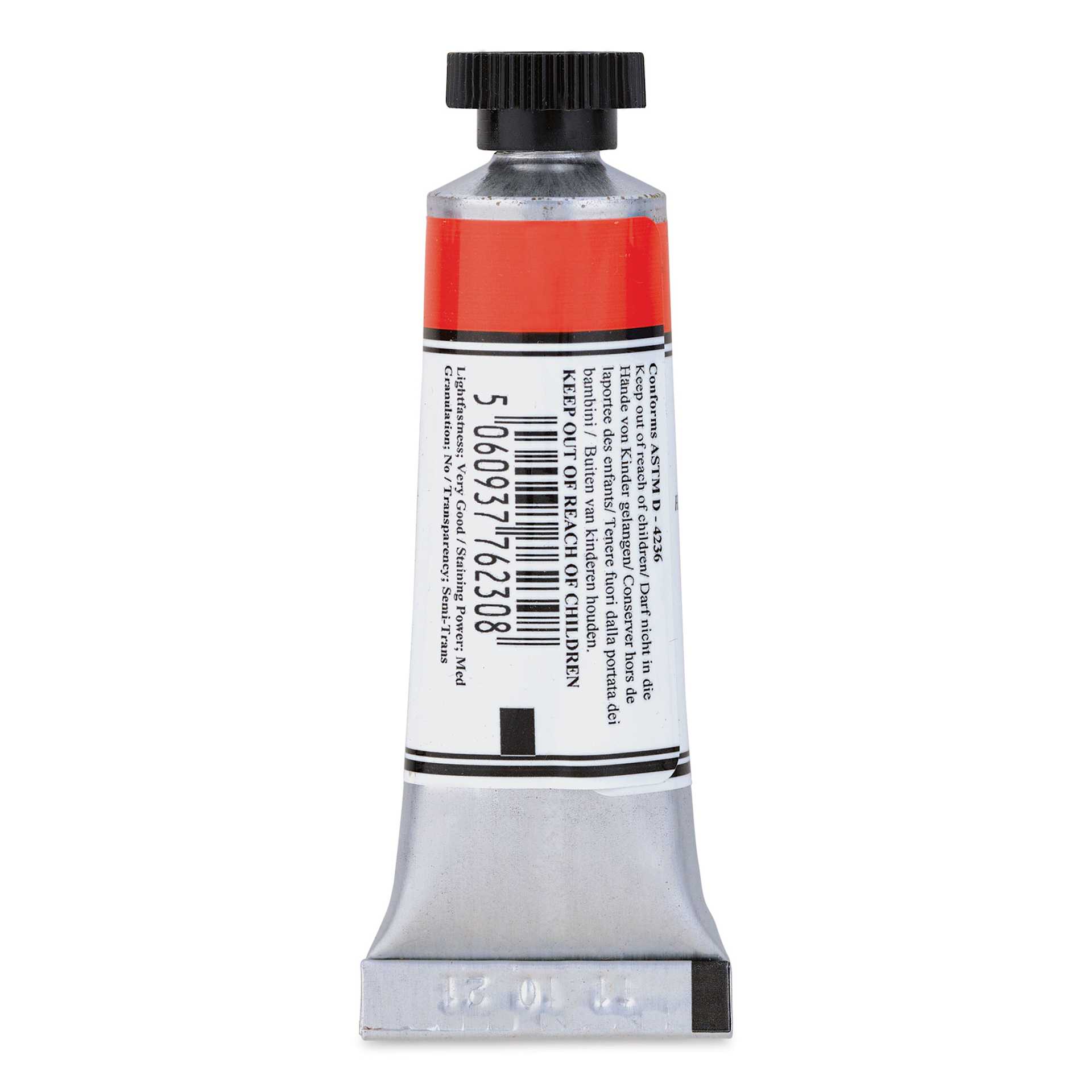 Michael Harding Artists Watercolor - Perylene Crimson, 15 ml back