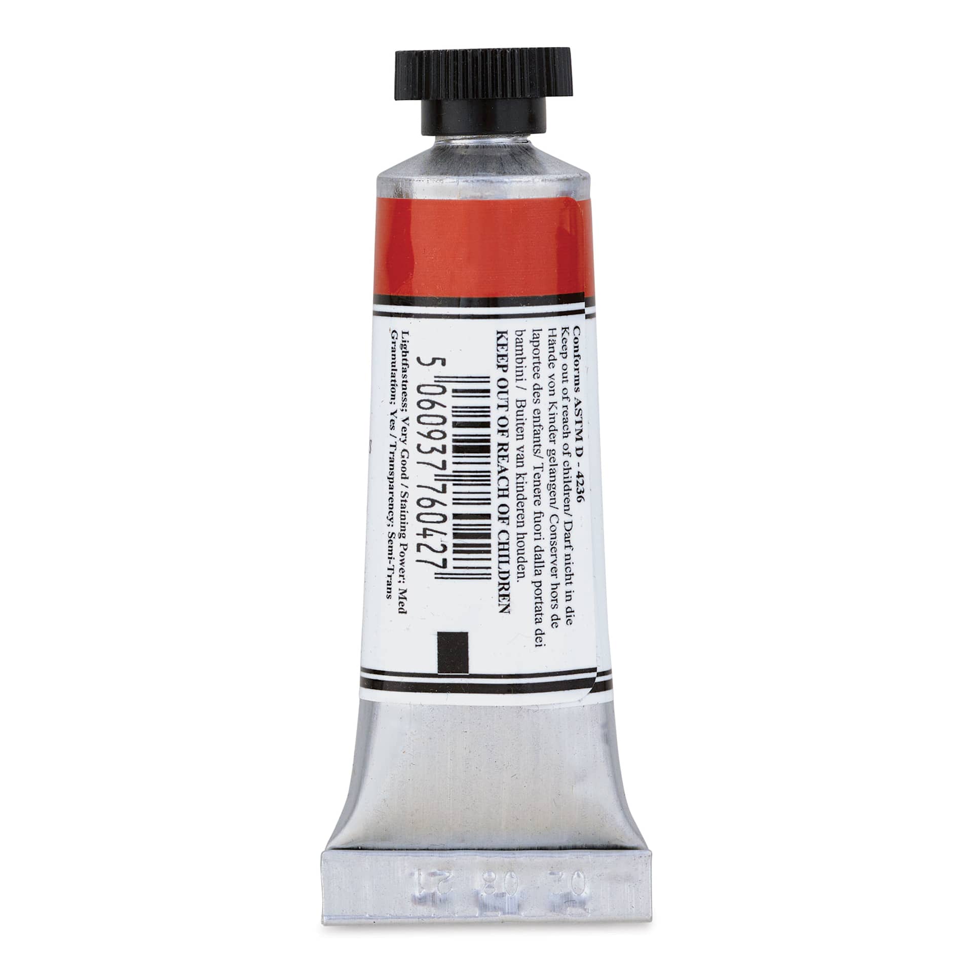 Michael Harding Artists Watercolor - Pozzuoli Red, 15 ml back
