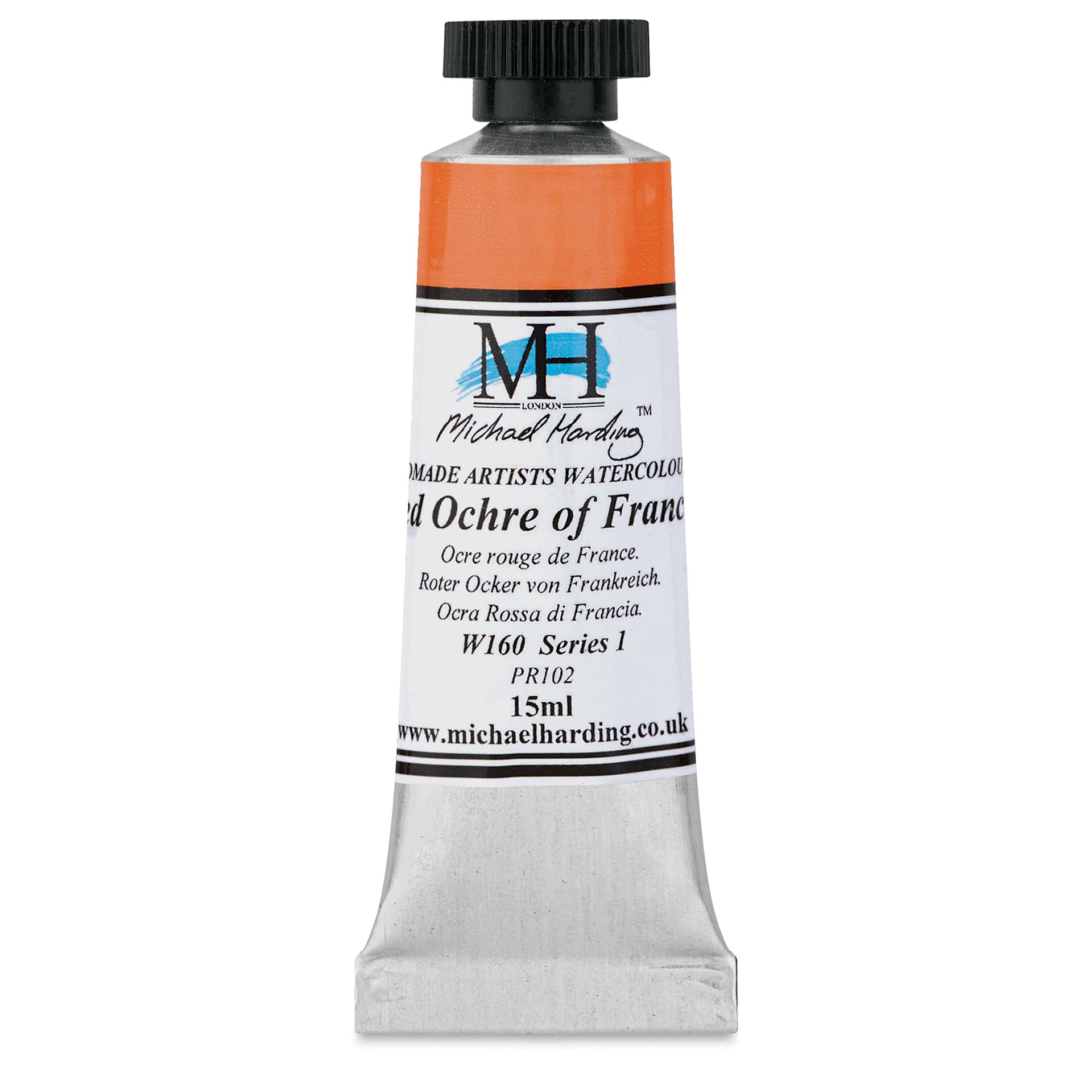 Michael Harding Artists Watercolor - Red Ochre of France, 15 ml