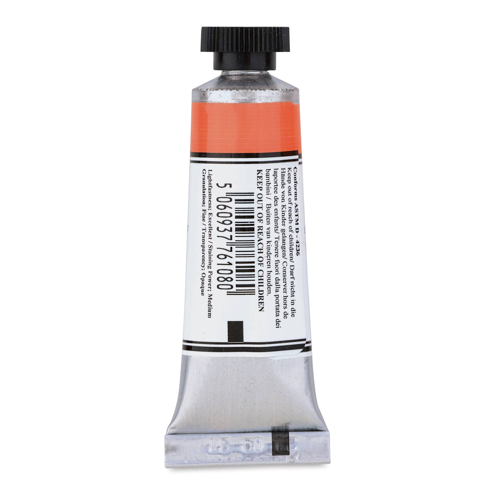 Michael Harding Artists Watercolor - Herculane Red, 15 ml back