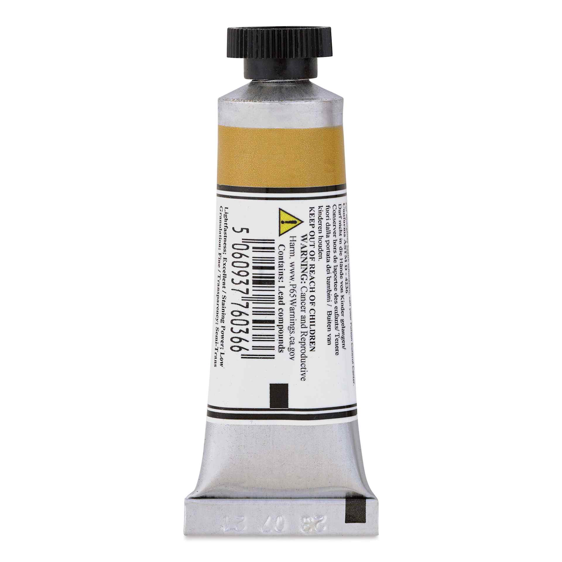 Michael Harding Artists Watercolor - Yellow Ochre, 15 ml back