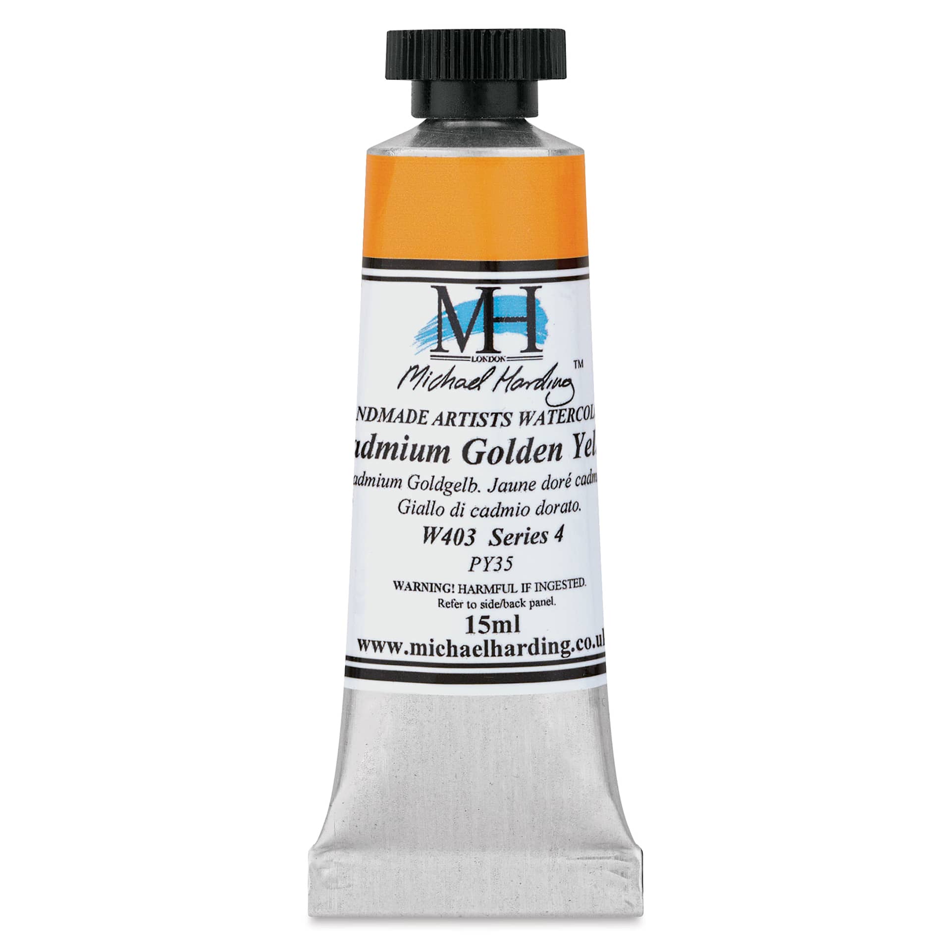 Michael Harding Artists Watercolor - Cadmium Golden Yellow, 15 ml