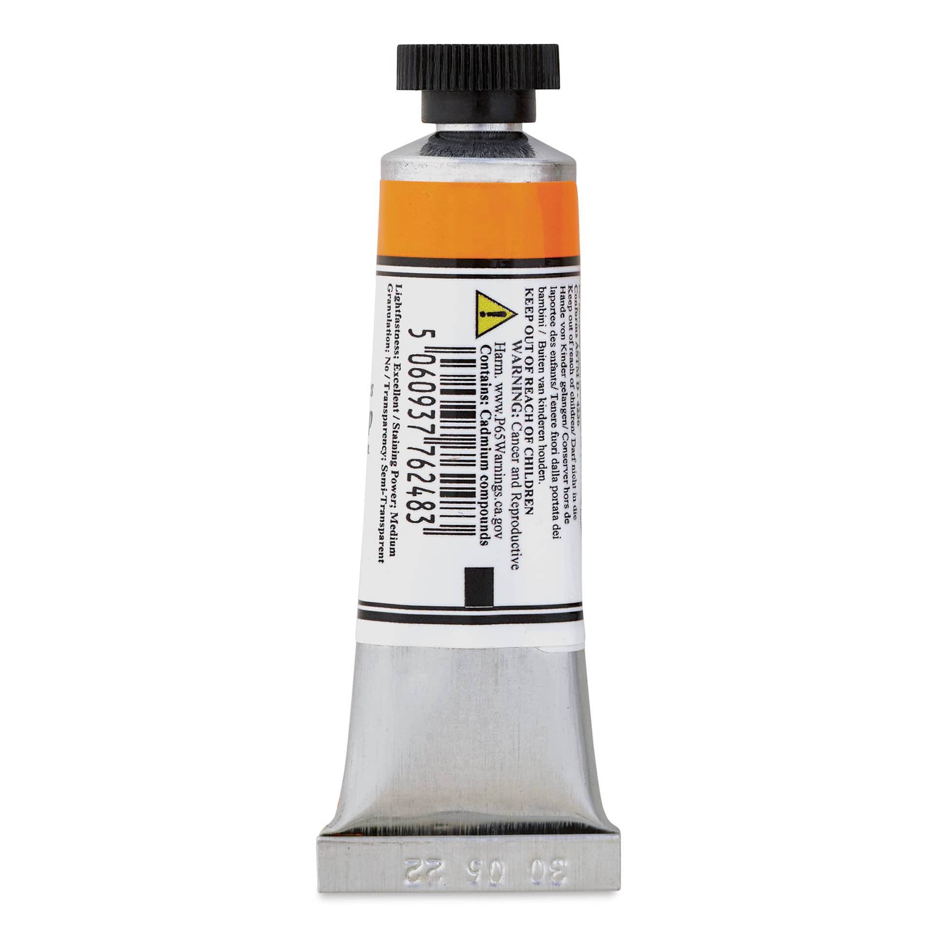 Michael Harding Artists Watercolor - Cadmium Yellow Deep, 15 ml back