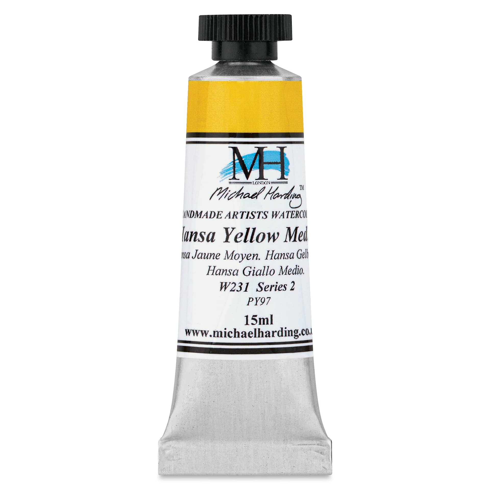 Michael Harding Artists Watercolor - Hansa Yellow Medium, 15 ml